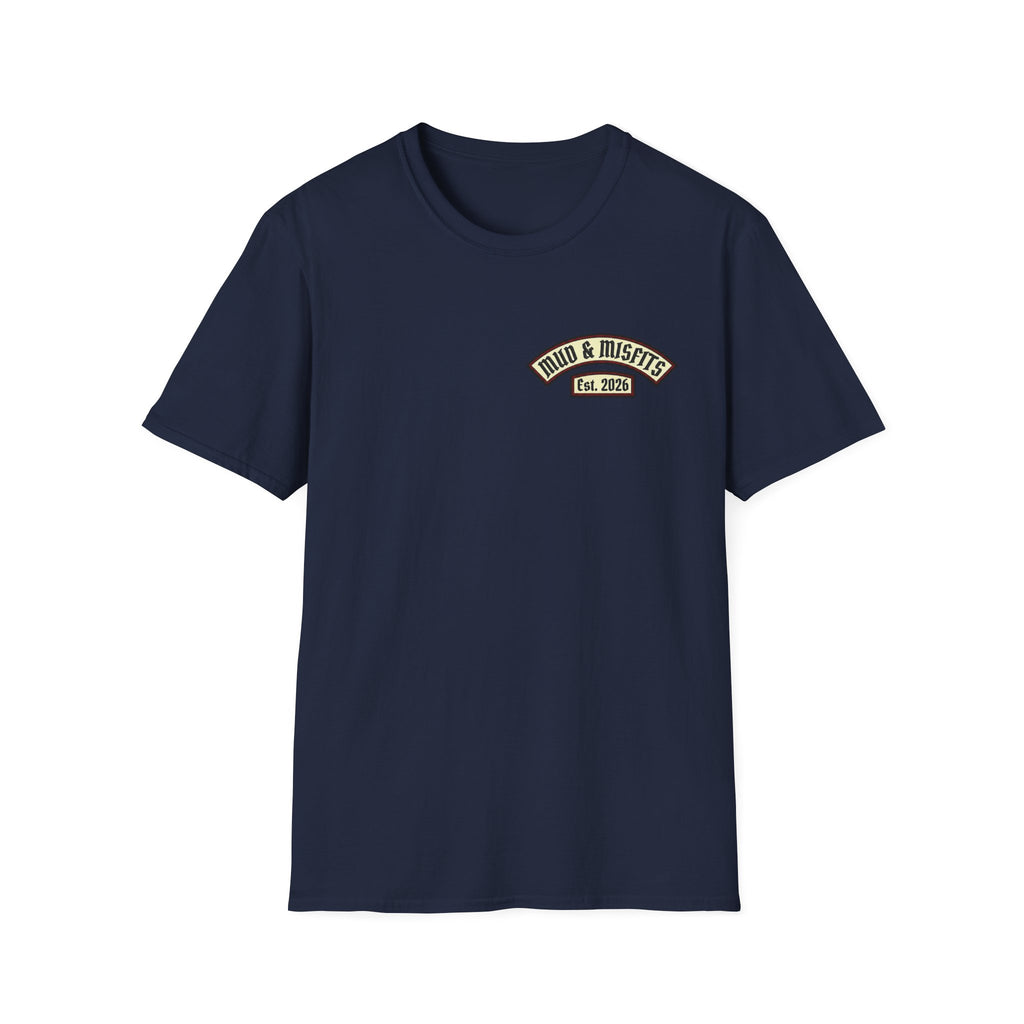 Mud & Misfits "In Mud We Trust" Biker Patch T-shirt