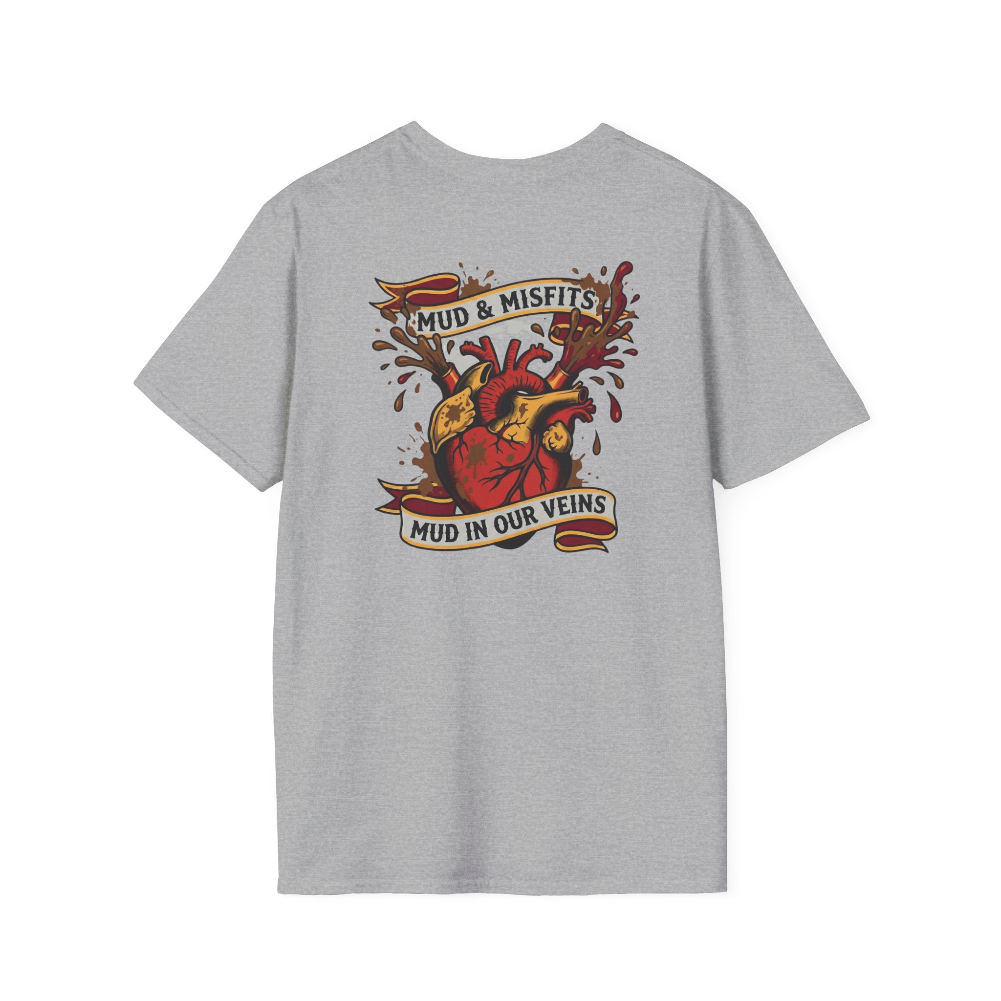 Mud & Misfits "Mud In Our Veins" American Tattoo T-shirt