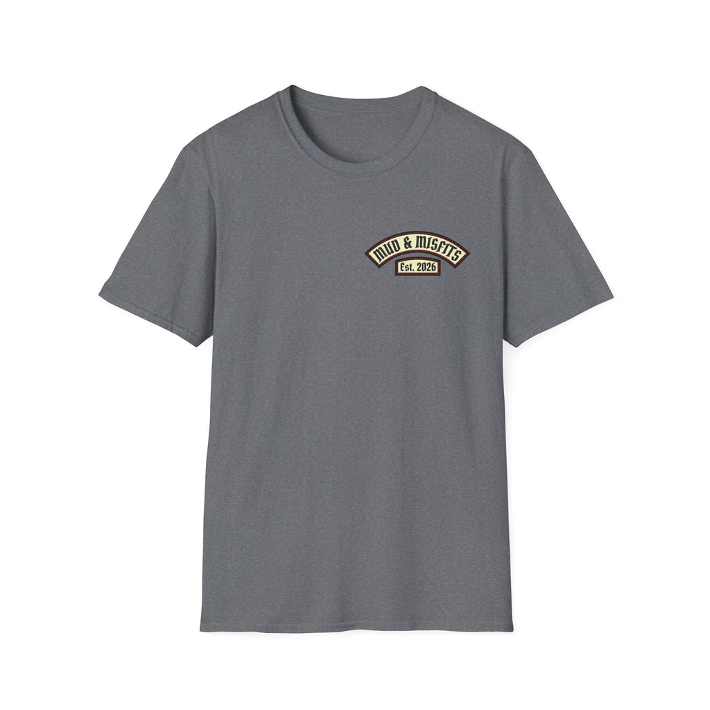 Mud & Misfits "In Mud We Trust" Biker Patch T-shirt
