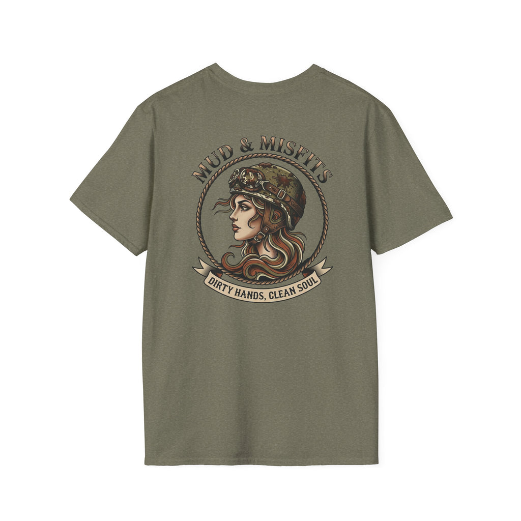 Mud & Misfits "Dirty Hands, Clean Soul" American Tattoo T-shirt