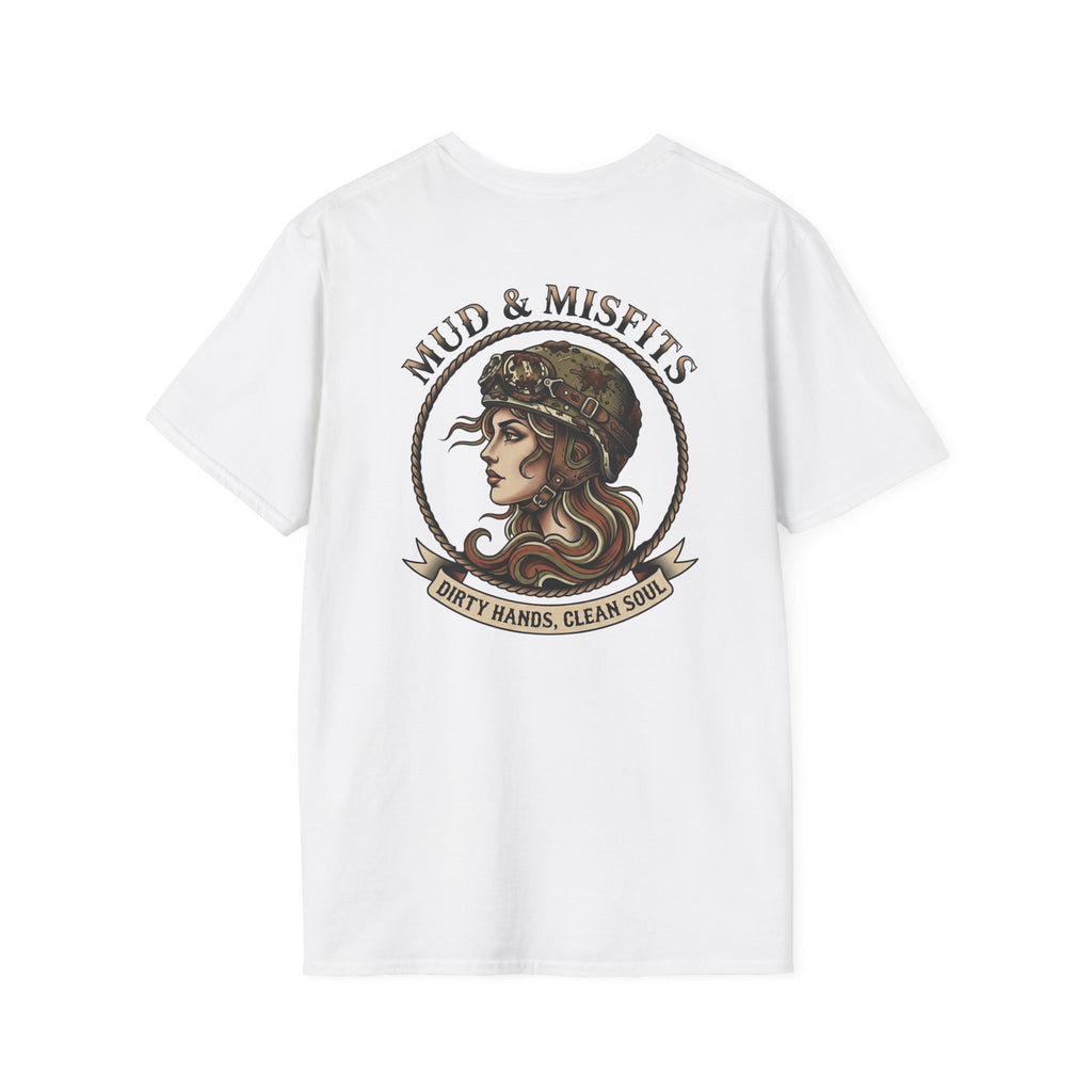 Mud & Misfits "Dirty Hands, Clean Soul" American Tattoo T-shirt