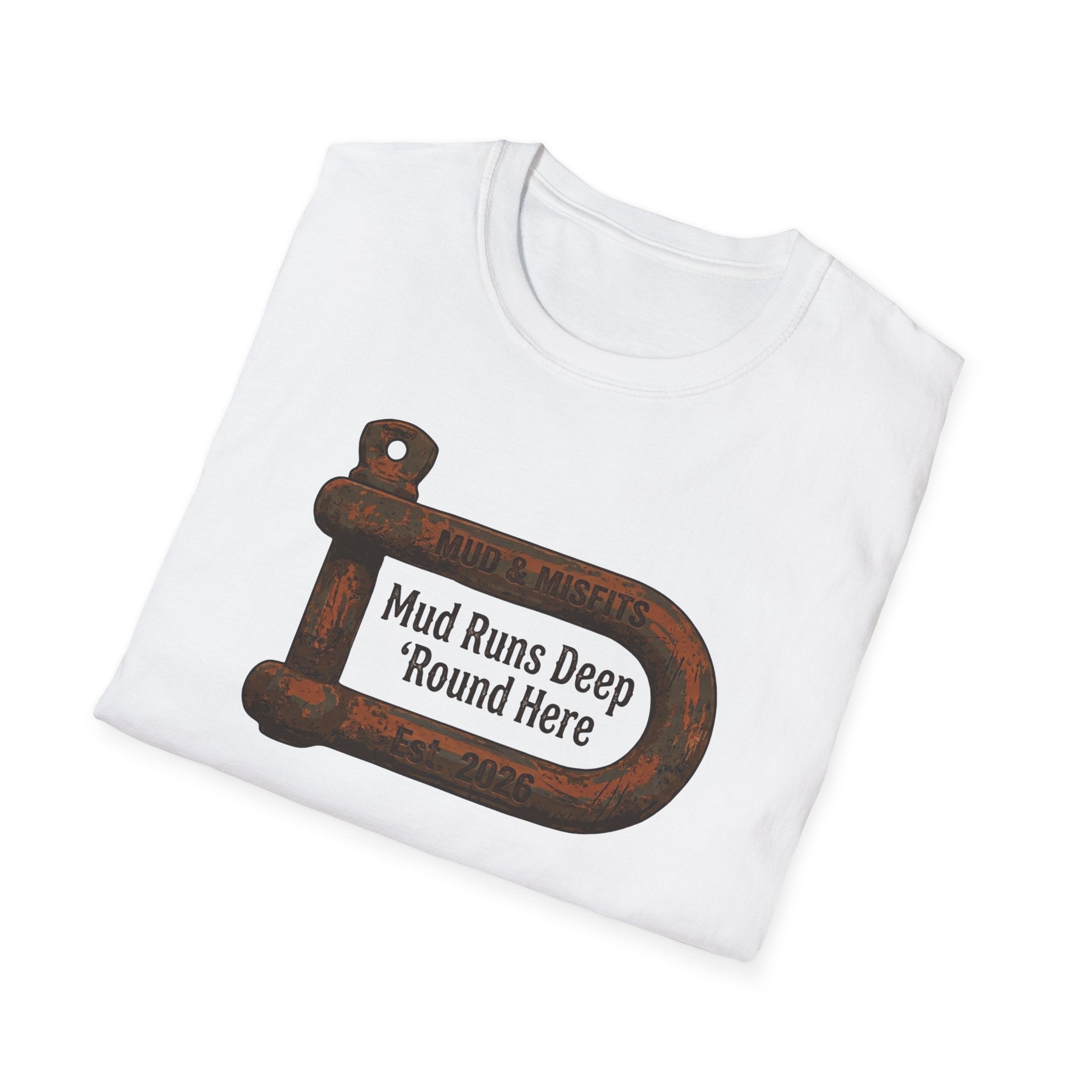 Mud & Misfits "Mud Runs Deep 'Round Here" Shackle T-shirt