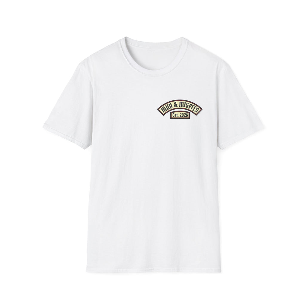 Mud & Misfits "In Mud We Trust" Biker Patch T-shirt