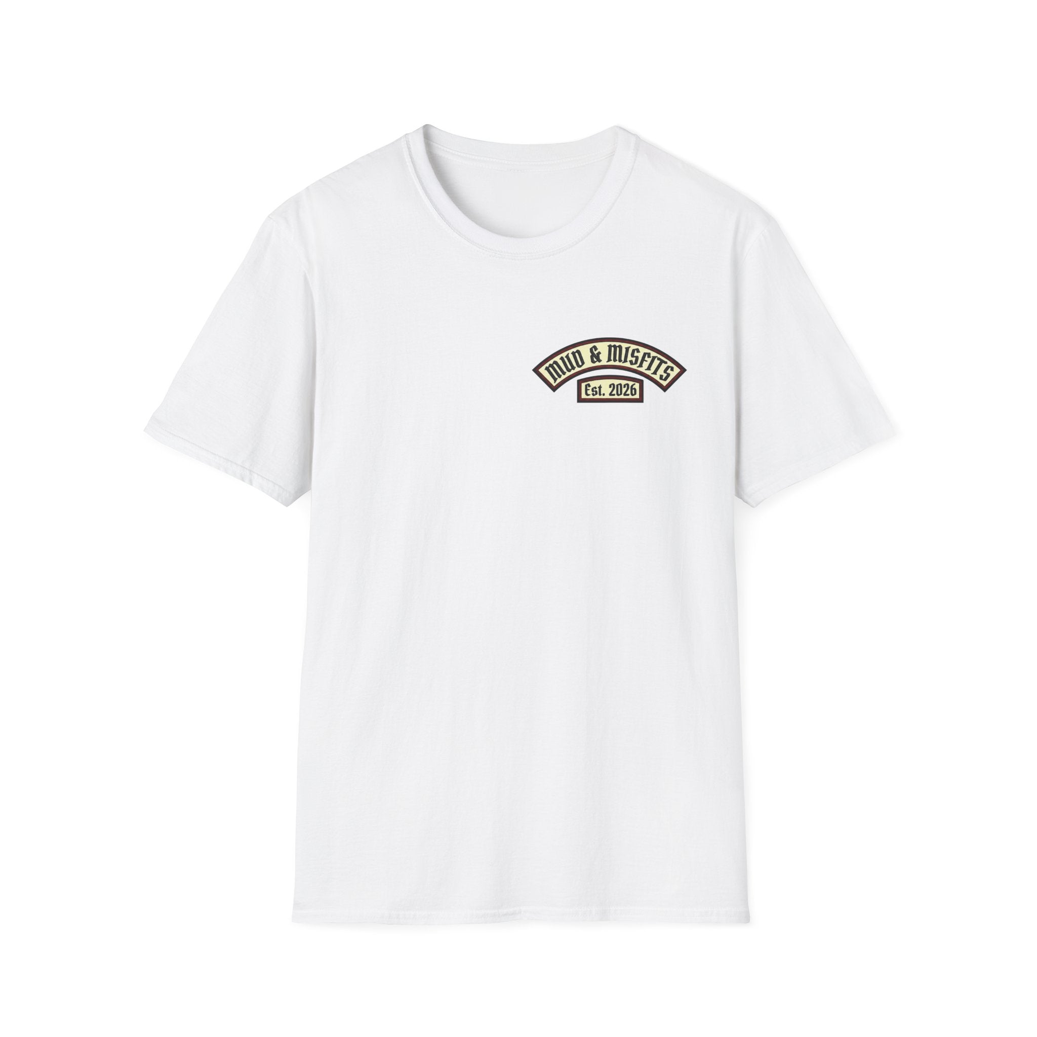 Mud & Misfits "In Mud We Trust" Biker Patch T-shirt