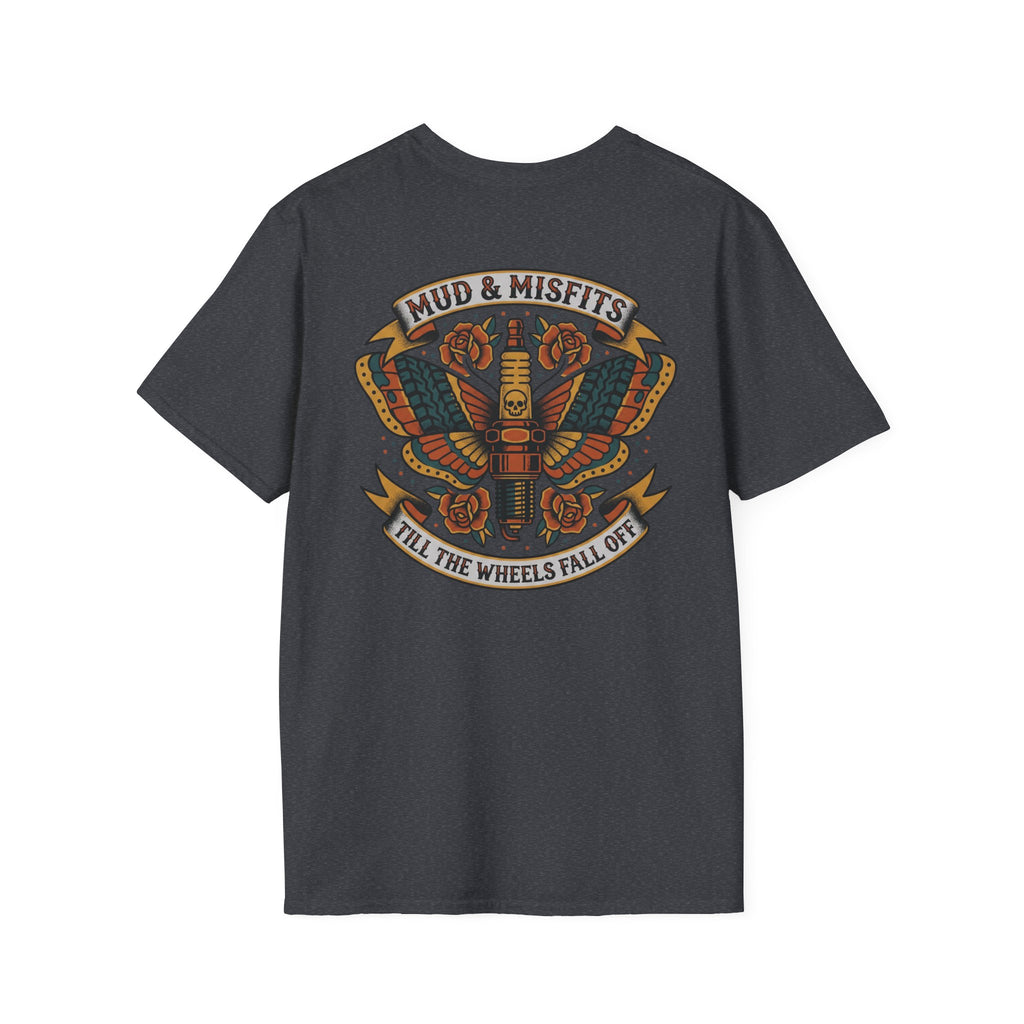 Mud & Misfits "Till The Wheels Fall Off" American Tattoo T-shirt