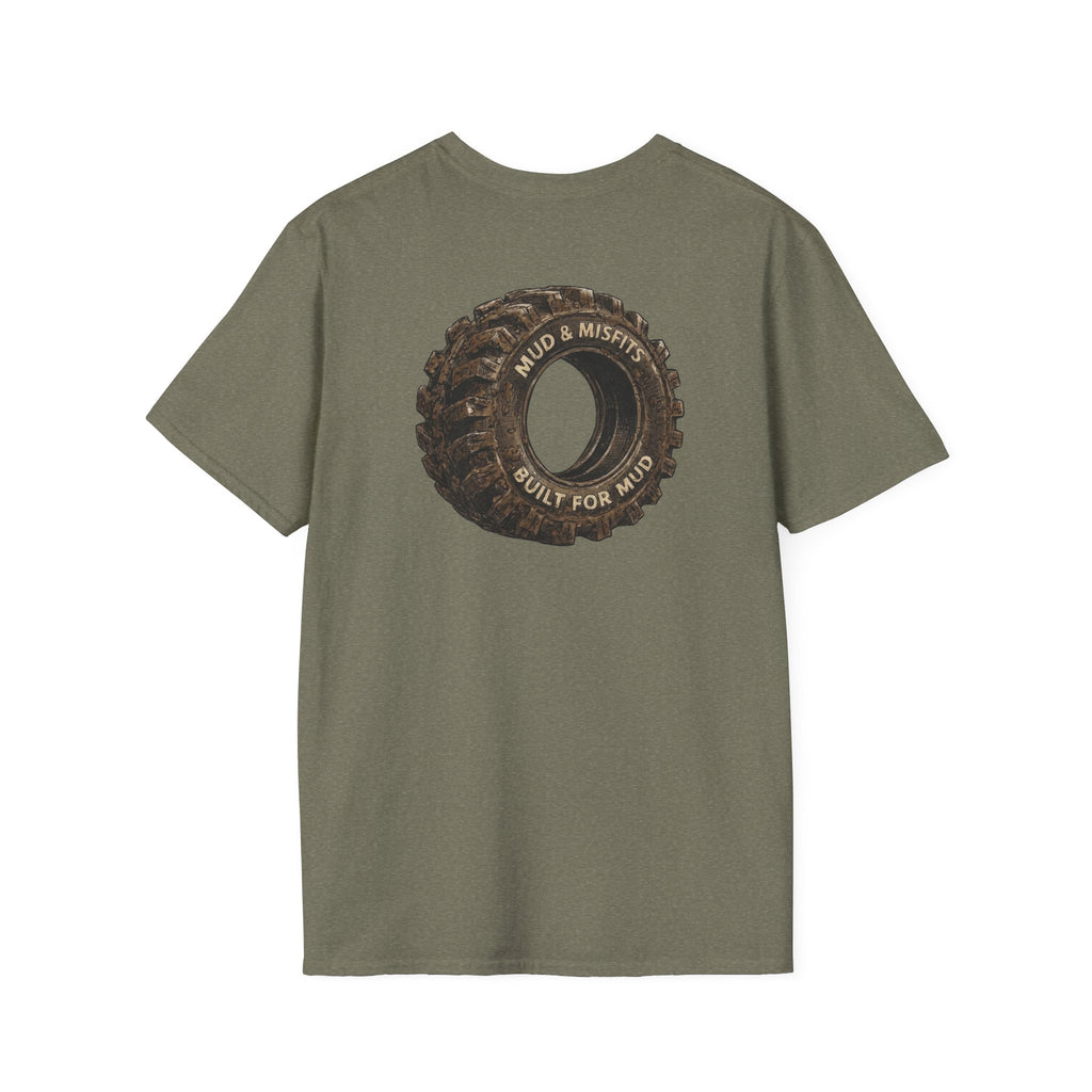 Mud & Misfits "Built for Mud" Large Tire T-shirt
