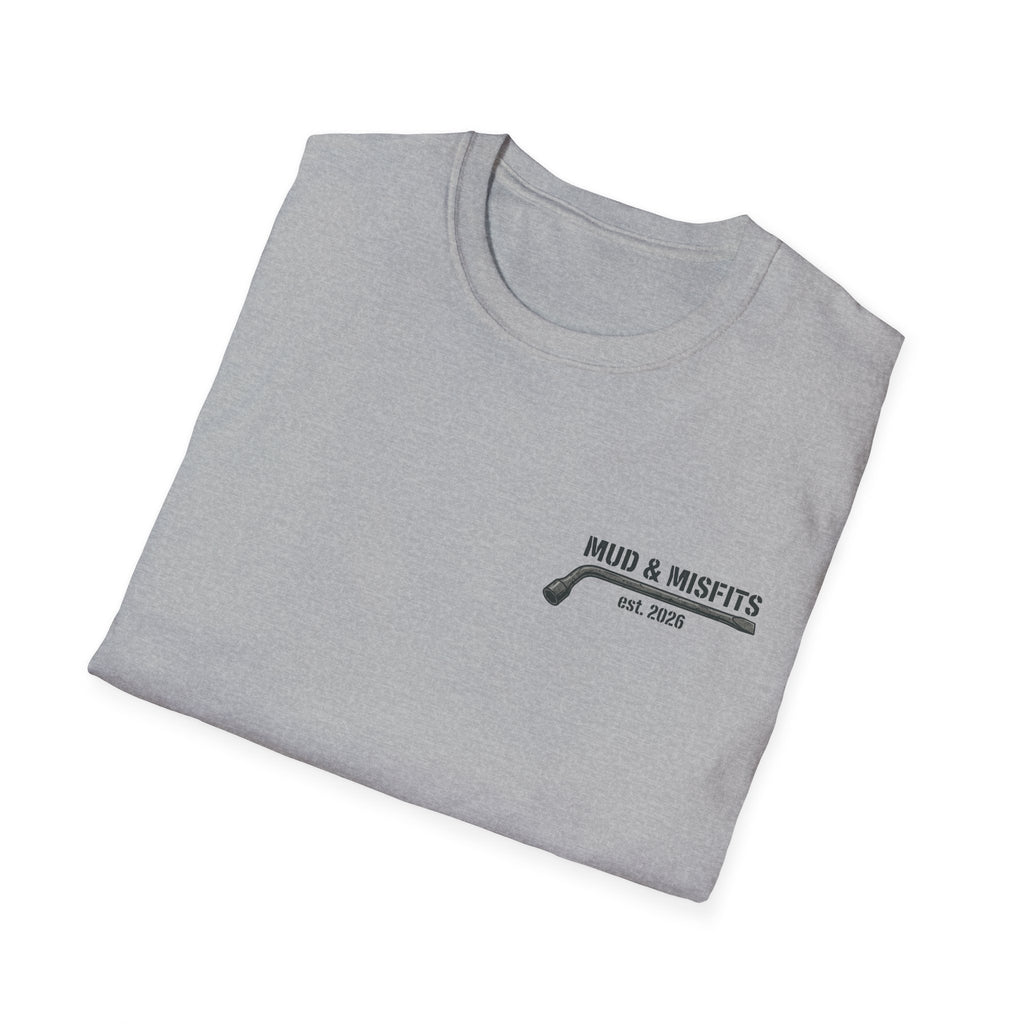 Mud & Misfits "Built for Mud" Large Tire T-shirt