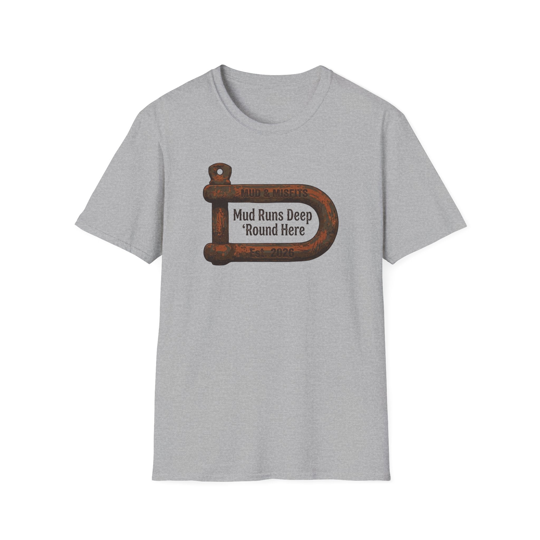 Mud & Misfits "Mud Runs Deep 'Round Here" Shackle T-shirt