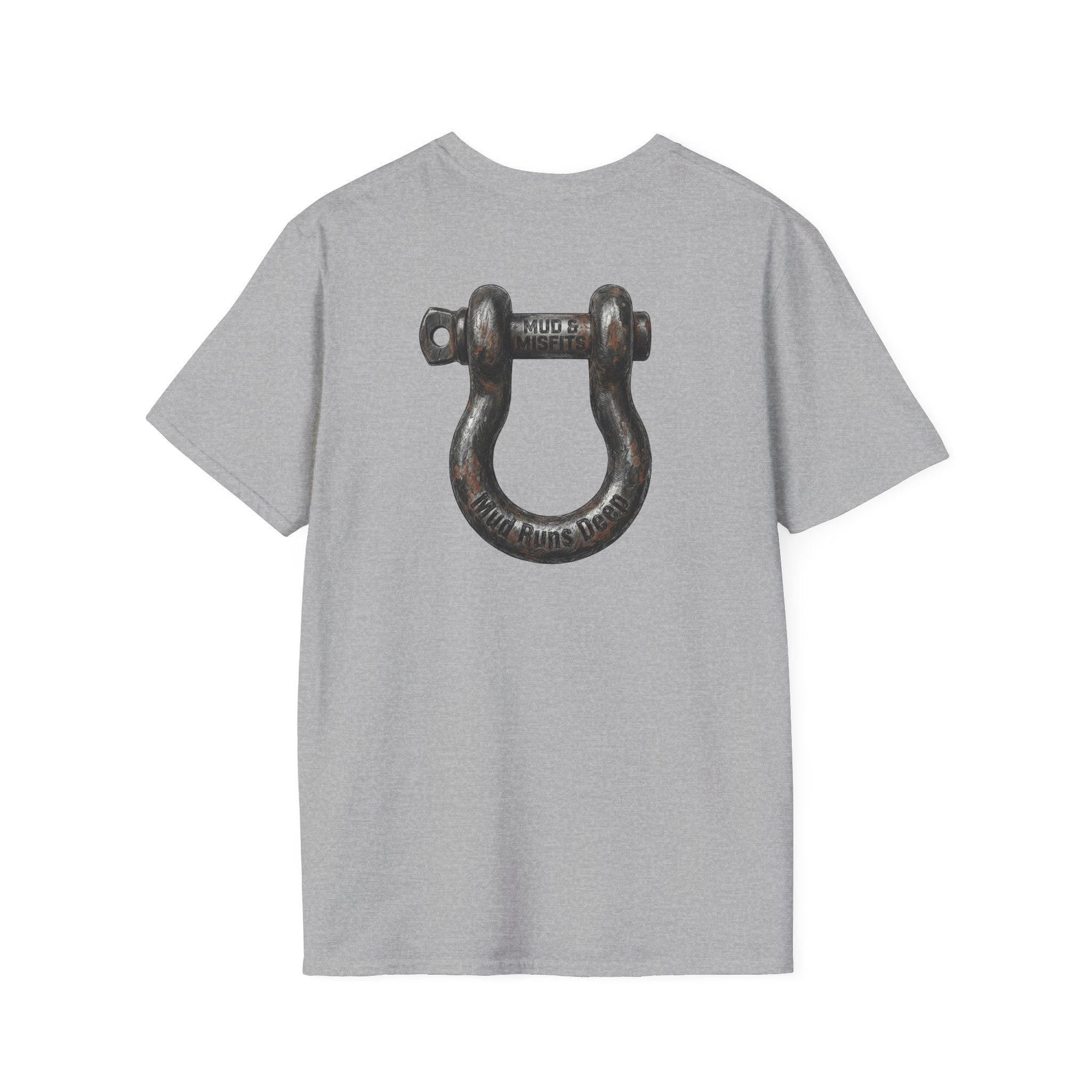 Mud & Misfits "Mud Runs Deep" Shackle Hook T-shirt