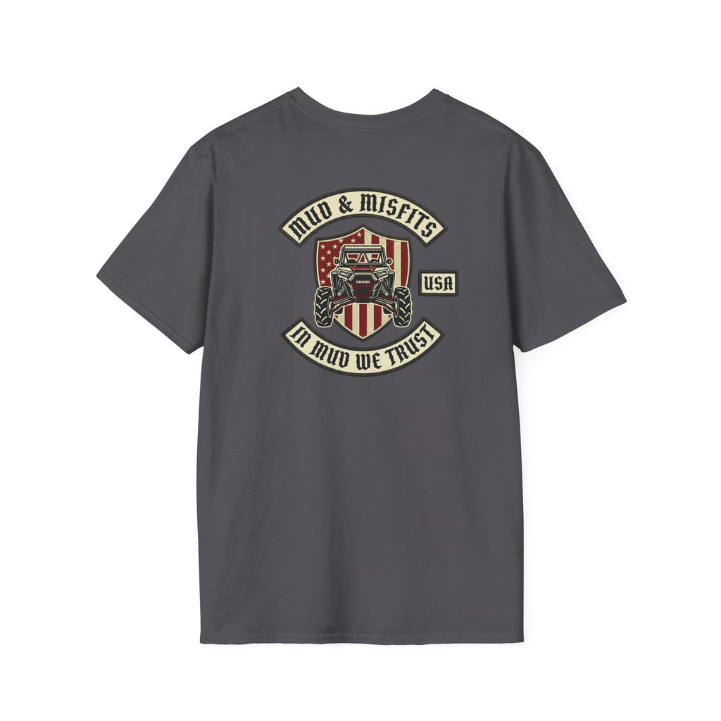 Mud & Misfits "In Mud We Trust" Biker Patch T-shirt