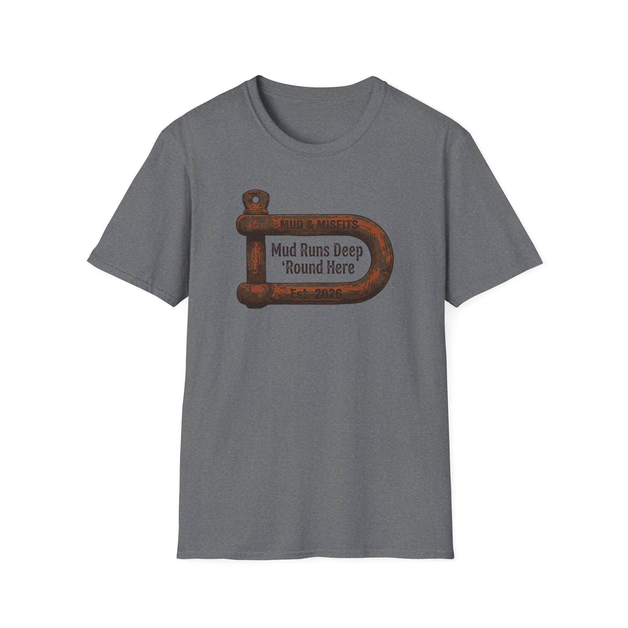 Mud & Misfits "Mud Runs Deep 'Round Here" Shackle T-shirt