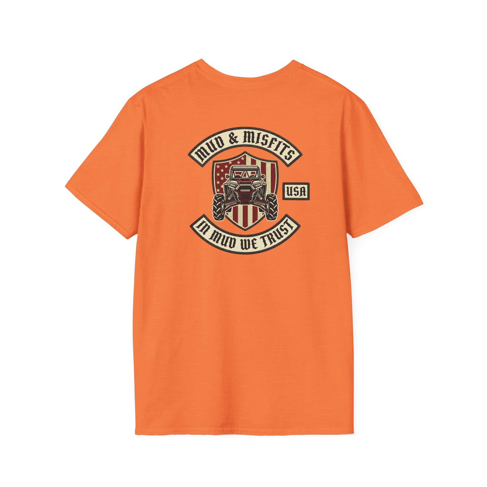 Mud & Misfits "In Mud We Trust" Biker Patch T-shirt