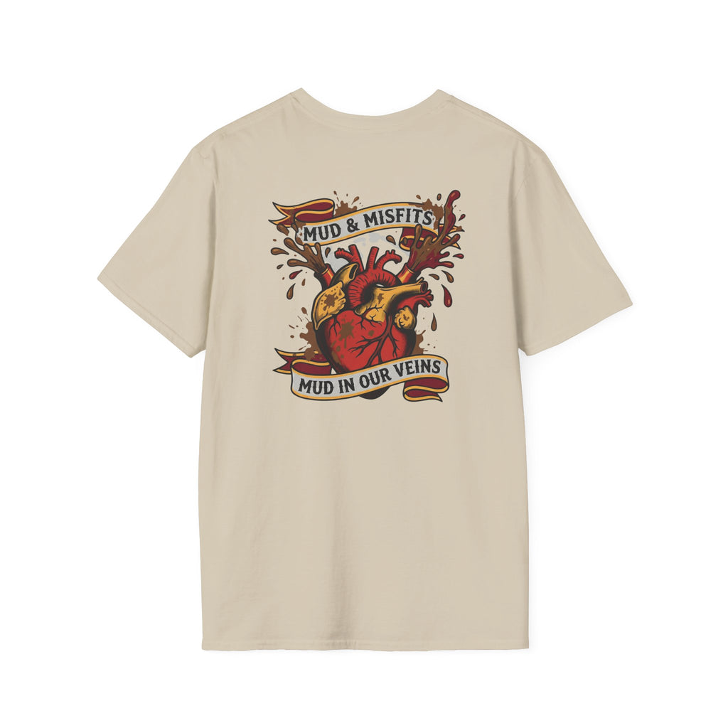 Mud & Misfits "Mud In Our Veins" American Tattoo T-shirt