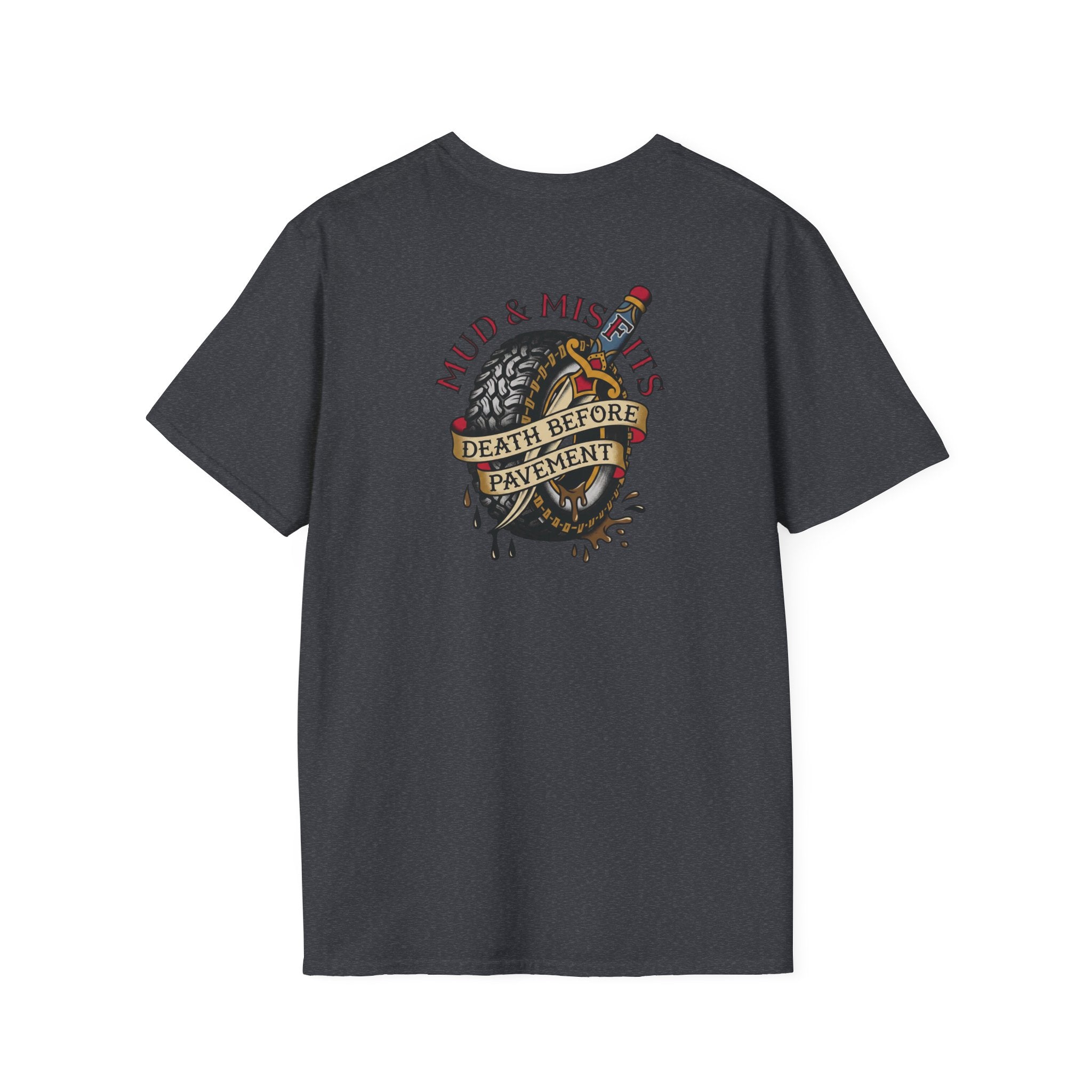 Mud & Misfits "Death Before Pavement" American Tattoo T-shirt