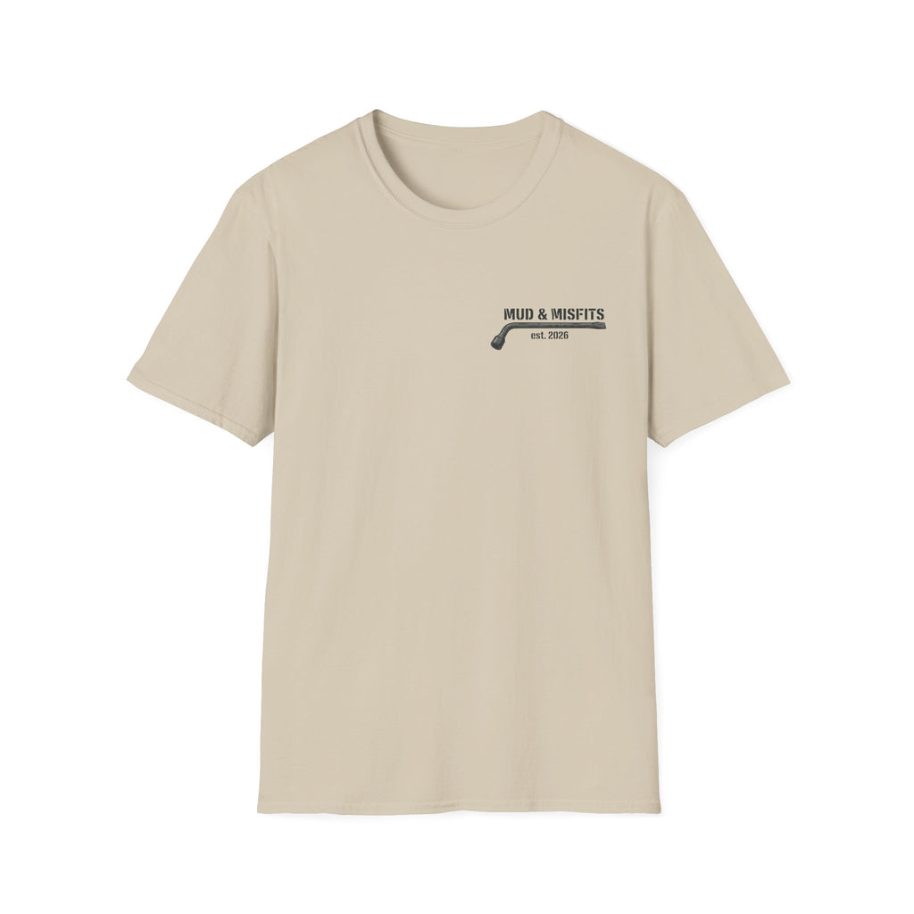 Mud & Misfits "Built for Mud" Large Tire T-shirt