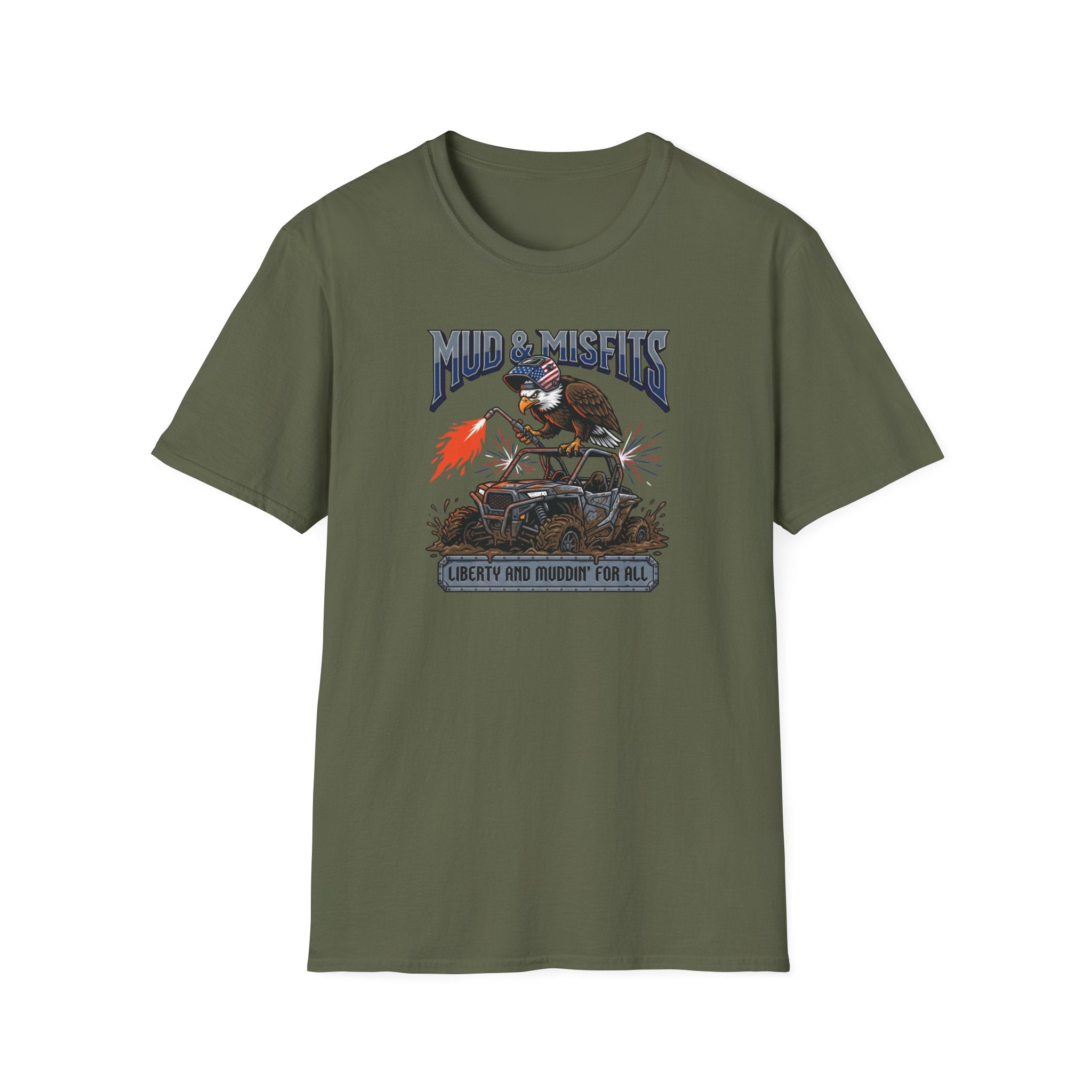 Mud & Misfits "Liberty and Muddin' For All" Shop Eagle T-shirt