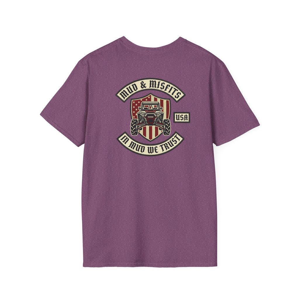 Mud & Misfits "In Mud We Trust" Biker Patch T-shirt