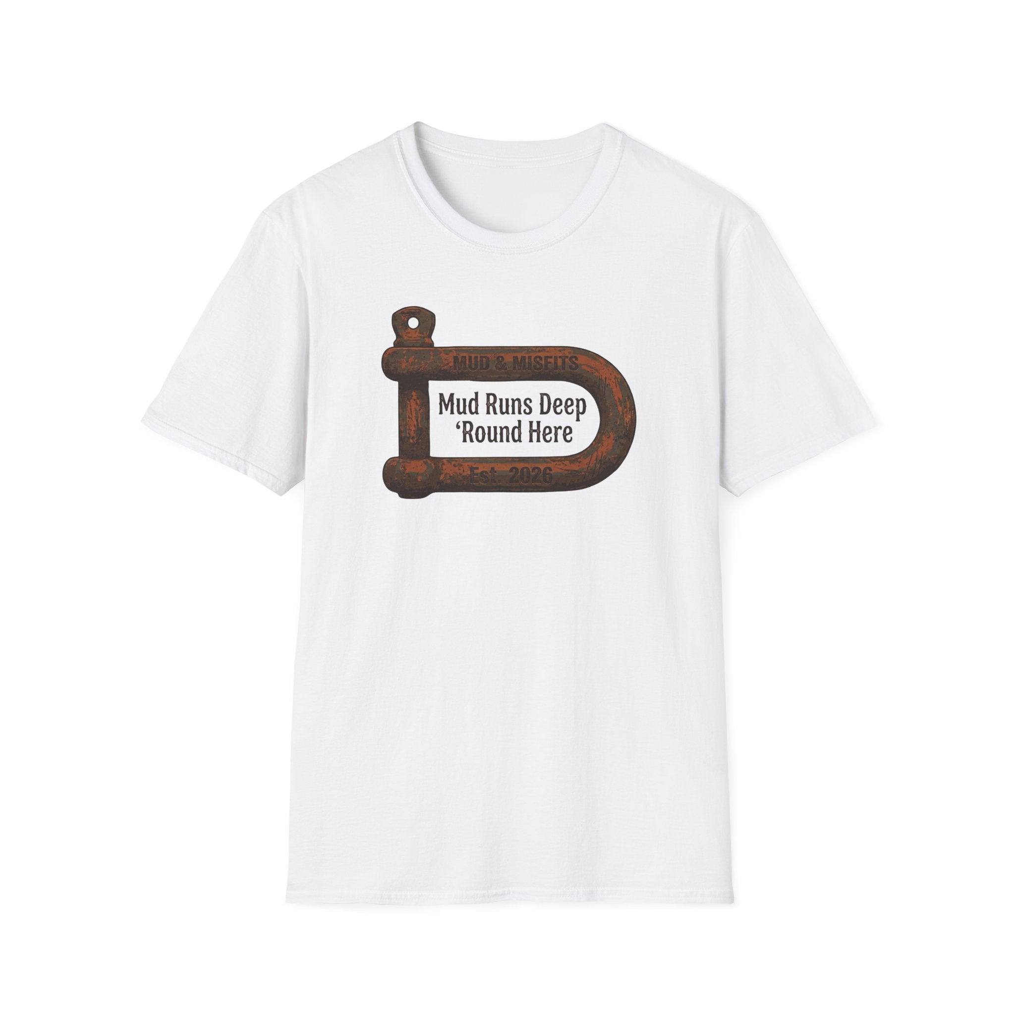 Mud & Misfits "Mud Runs Deep 'Round Here" Shackle T-shirt