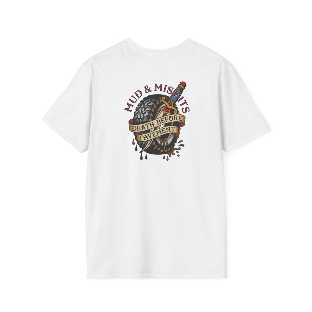 Mud & Misfits "Death Before Pavement" American Tattoo T-shirt