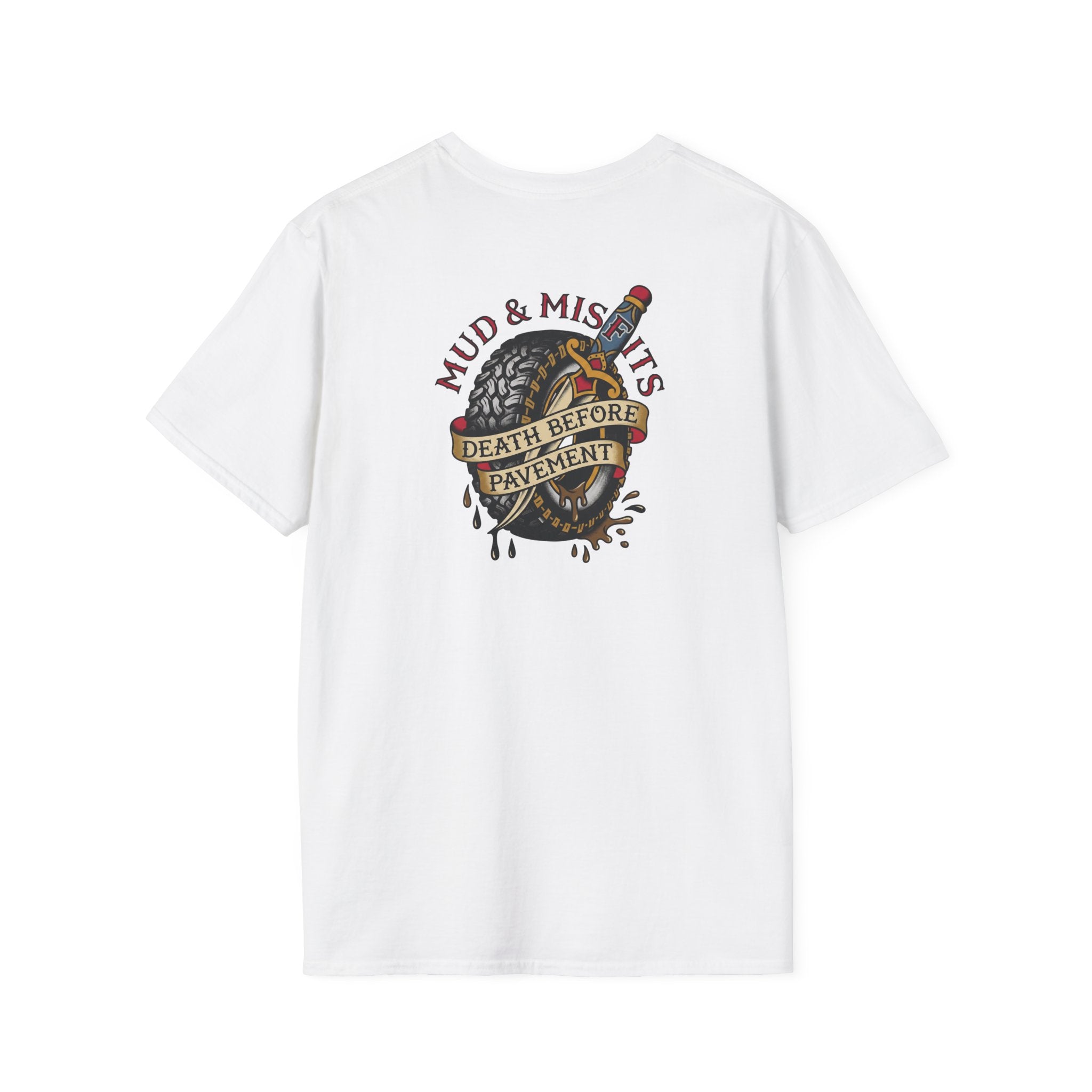 Mud & Misfits "Death Before Pavement" American Tattoo T-shirt