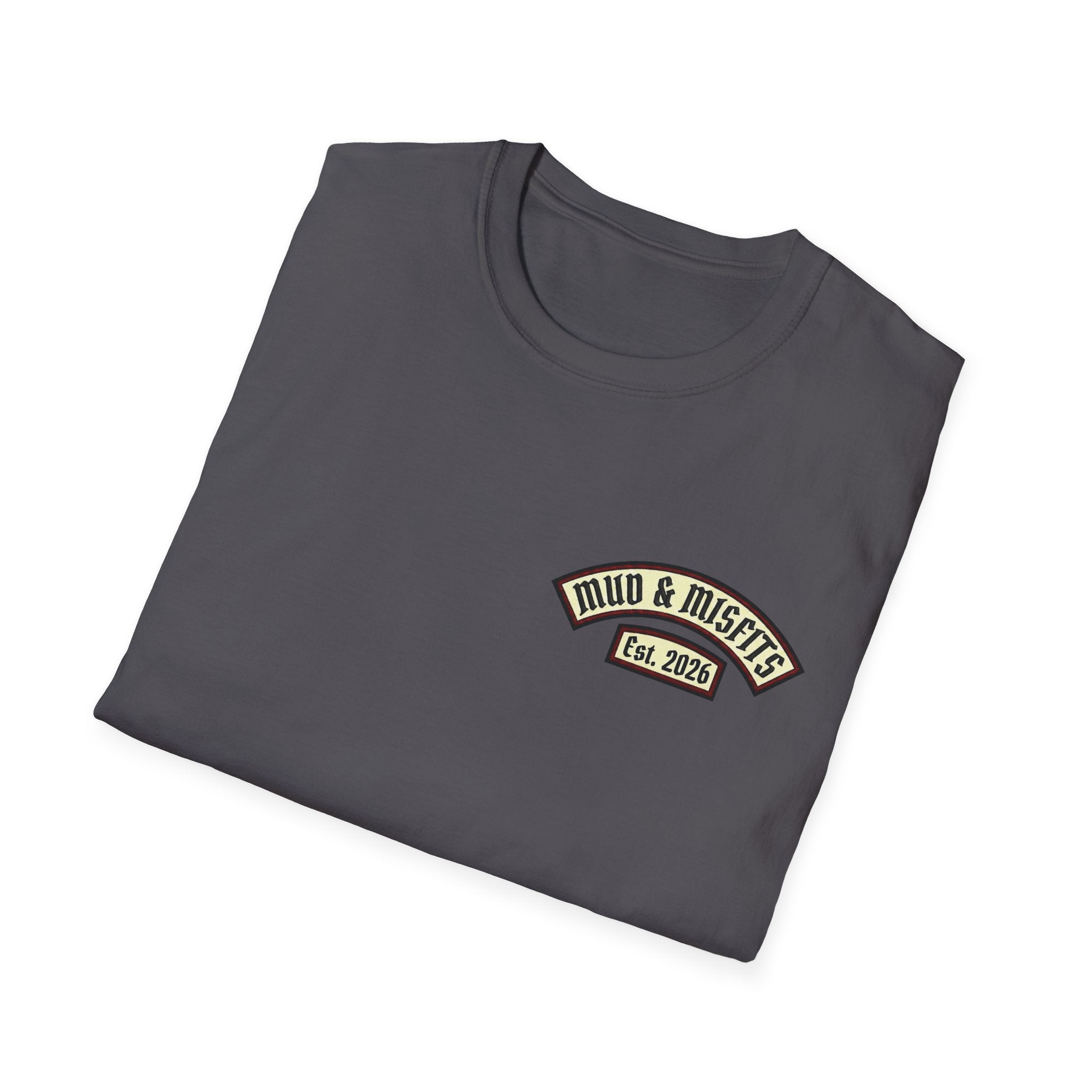 Mud & Misfits "In Mud We Trust" Biker Patch T-shirt