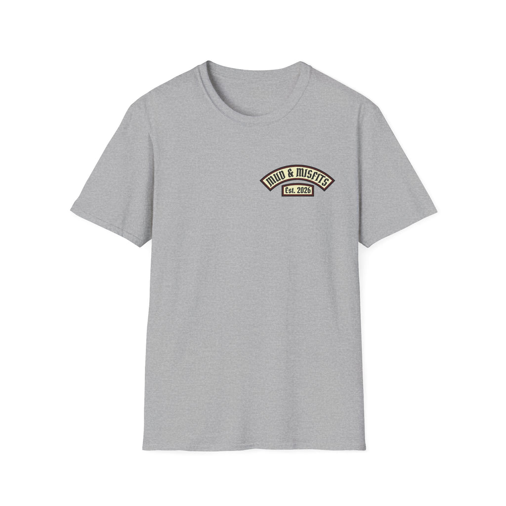Mud & Misfits "In Mud We Trust" Biker Patch T-shirt