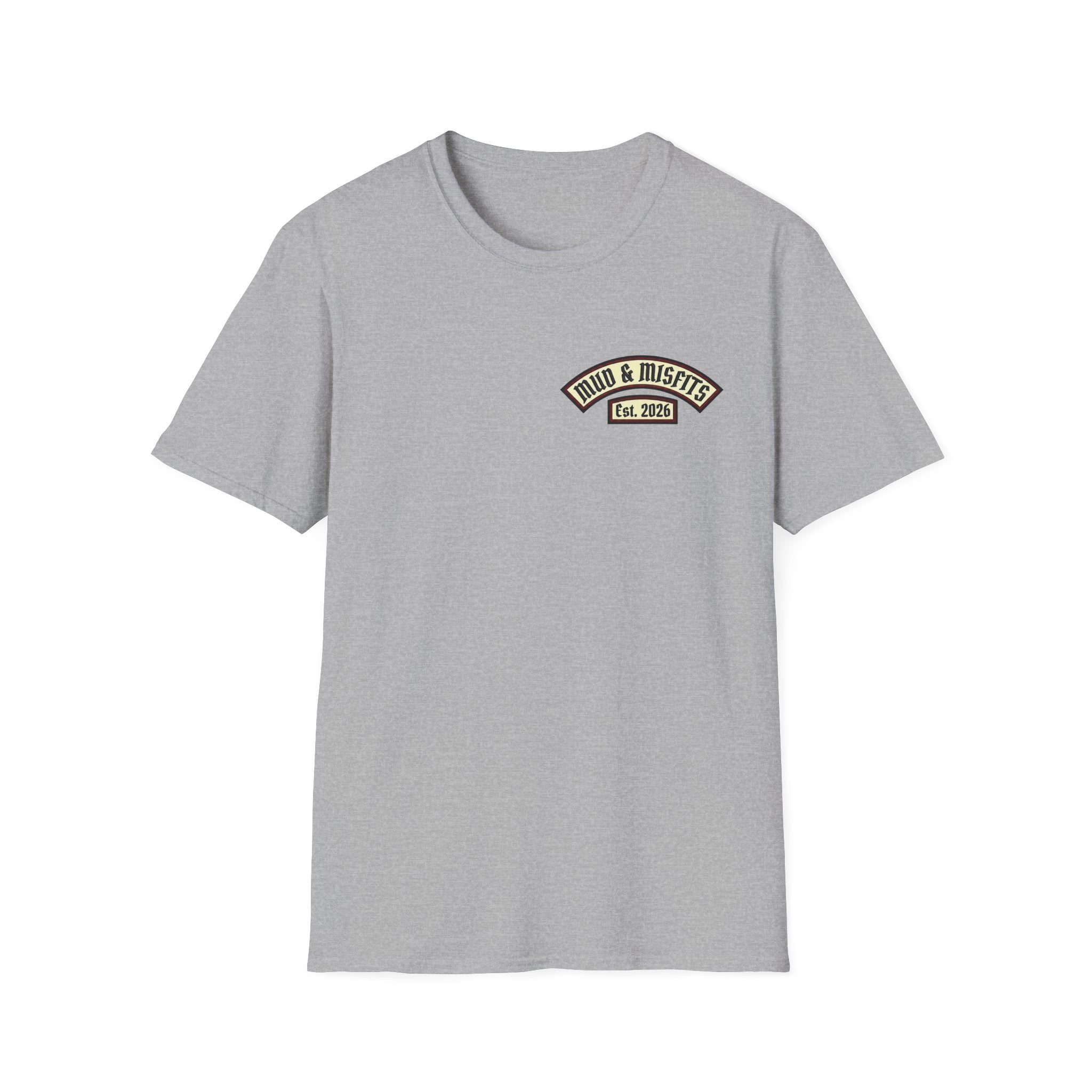 Mud & Misfits "In Mud We Trust" Biker Patch T-shirt