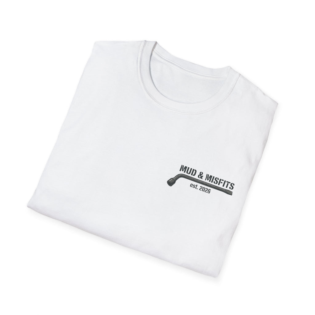 Mud & Misfits "Built for Mud" Large Tire T-shirt