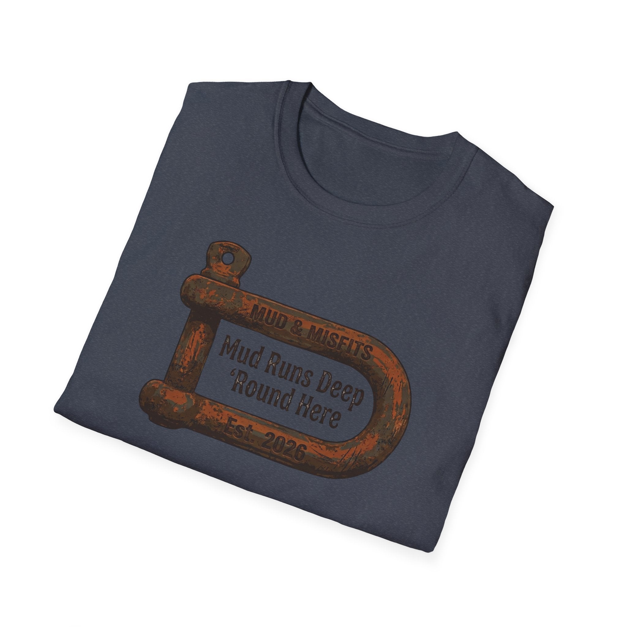 Mud & Misfits "Mud Runs Deep 'Round Here" Shackle T-shirt