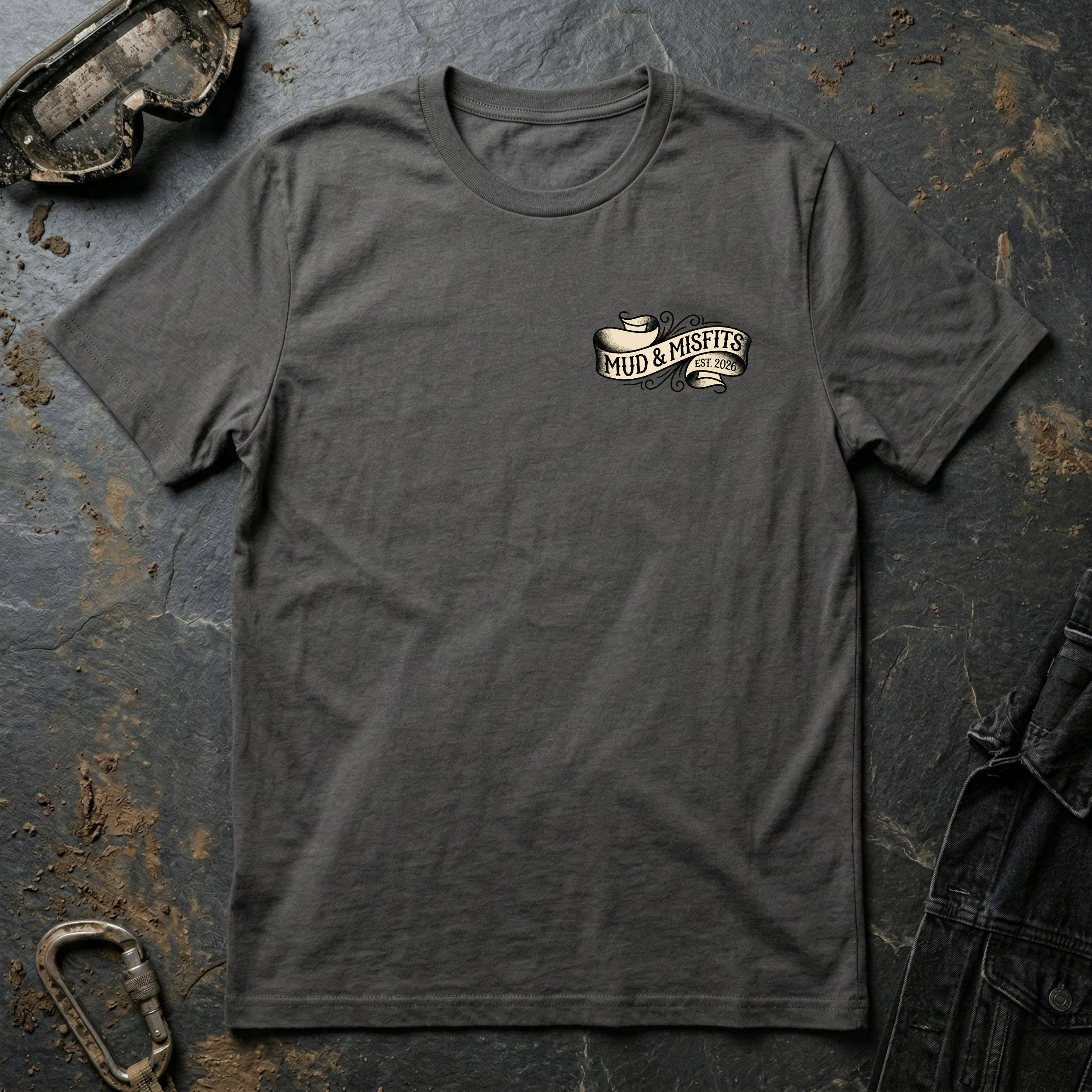 Mud & Misfits "Mud In Our Veins" American Tattoo T-shirt