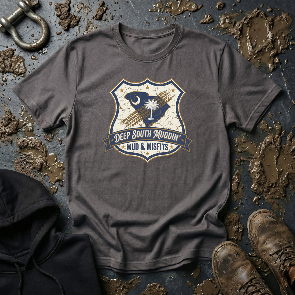 Mud & Misfits SC State Badge "Deep South Muddin" T-shirt