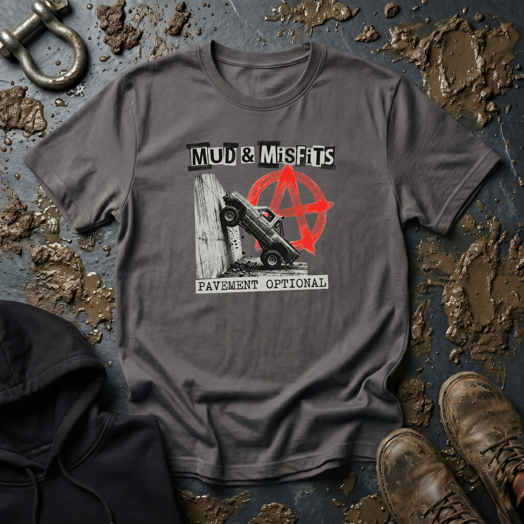 Mud & Misfits "Pavement Optional" Anarchy T-shirt