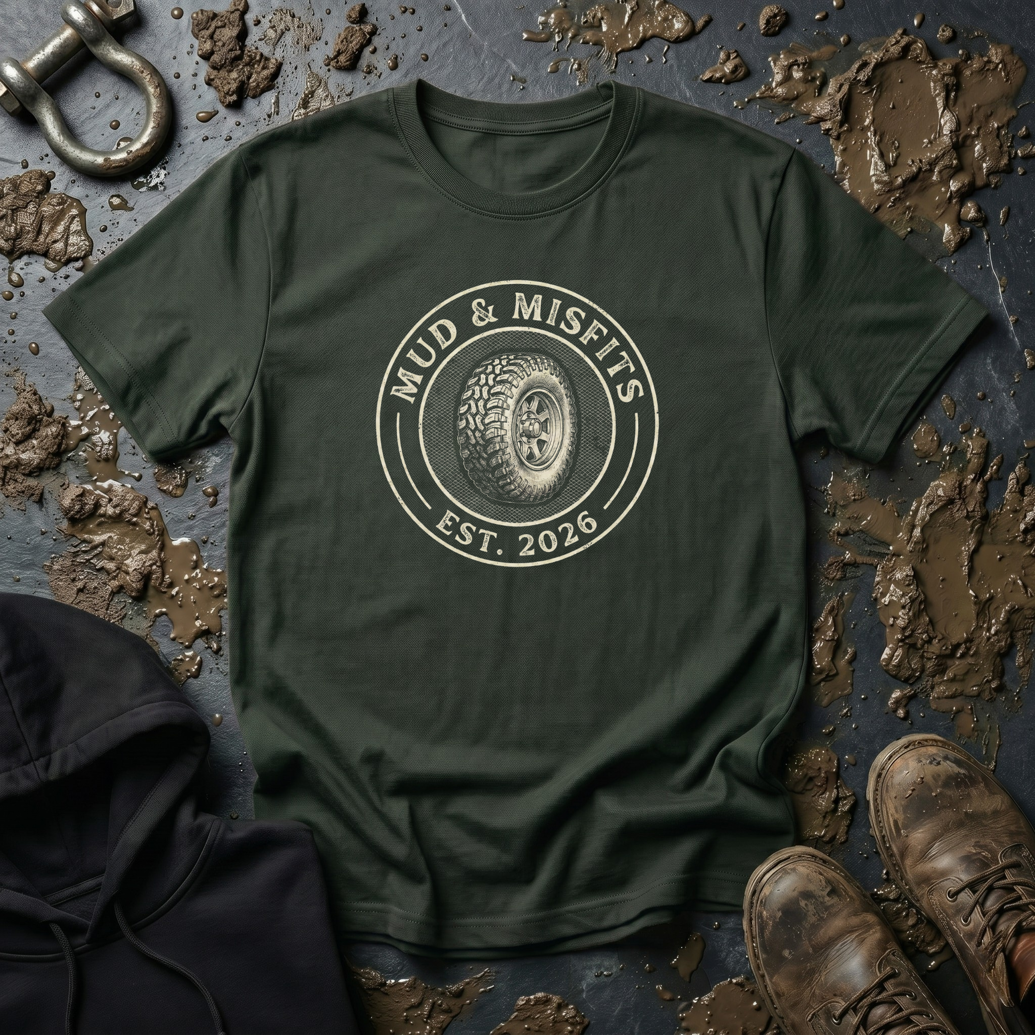 Mud & Misfits Mud Tire T-shirt