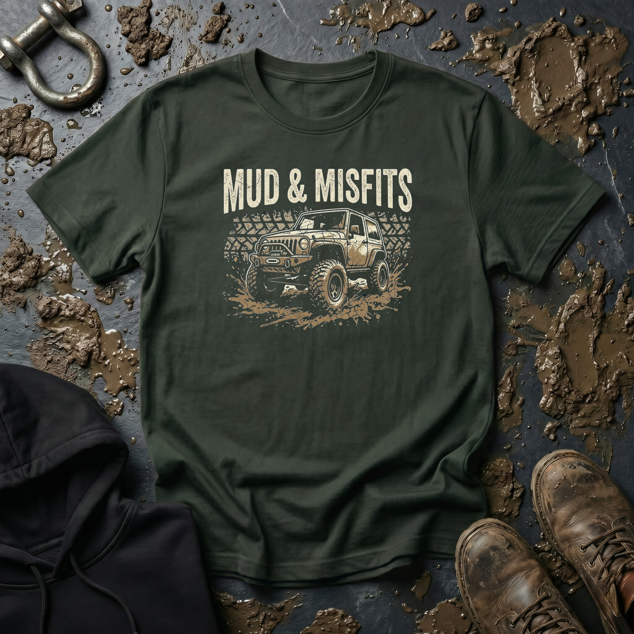 Mud & Misfits Monster Jeep T-shirt