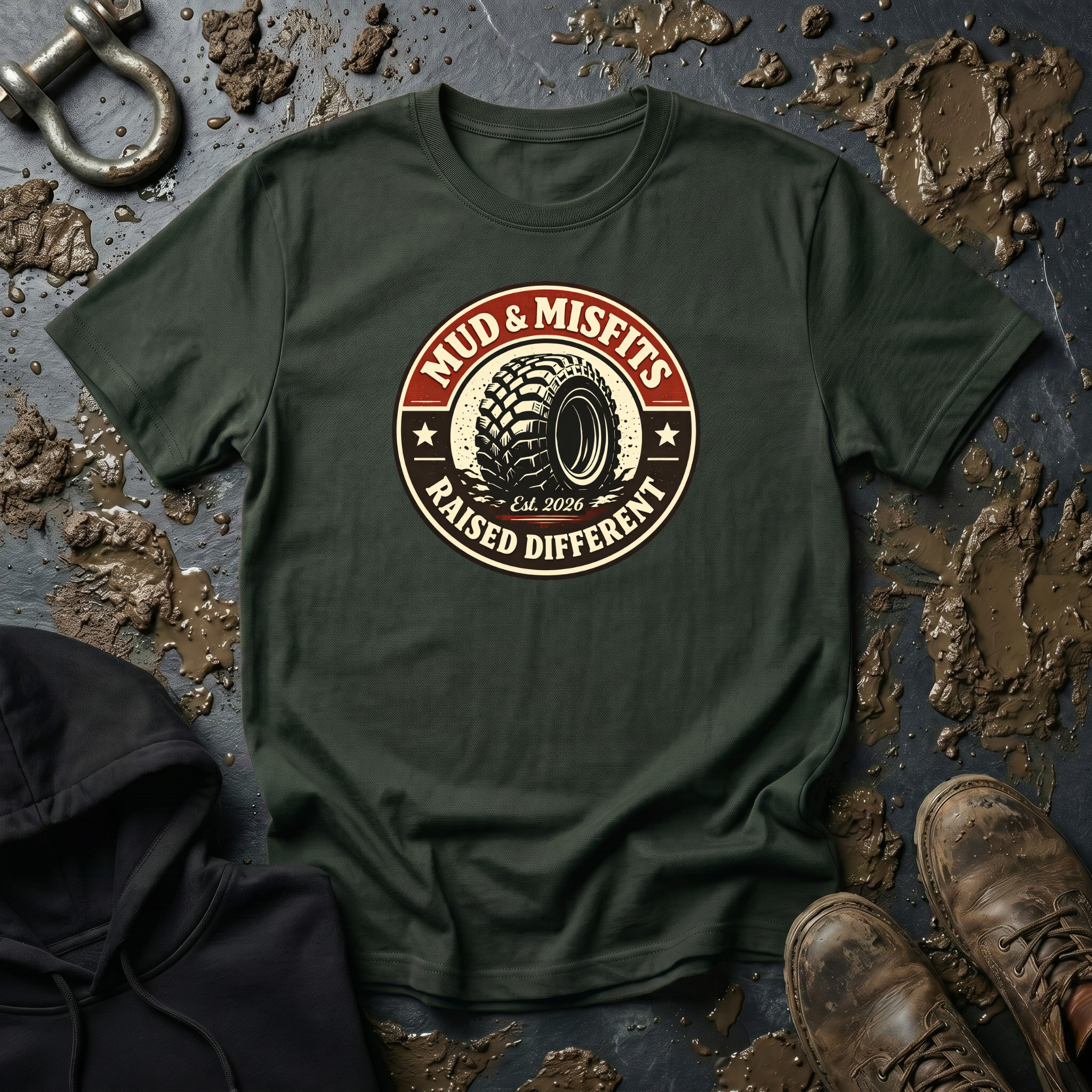 Mud & Misfits "Raised Different" T-shirt