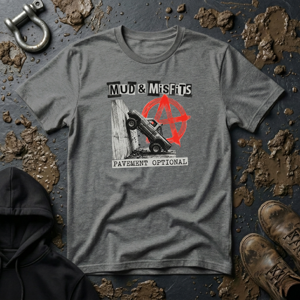 Mud & Misfits "Pavement Optional" Anarchy T-shirt