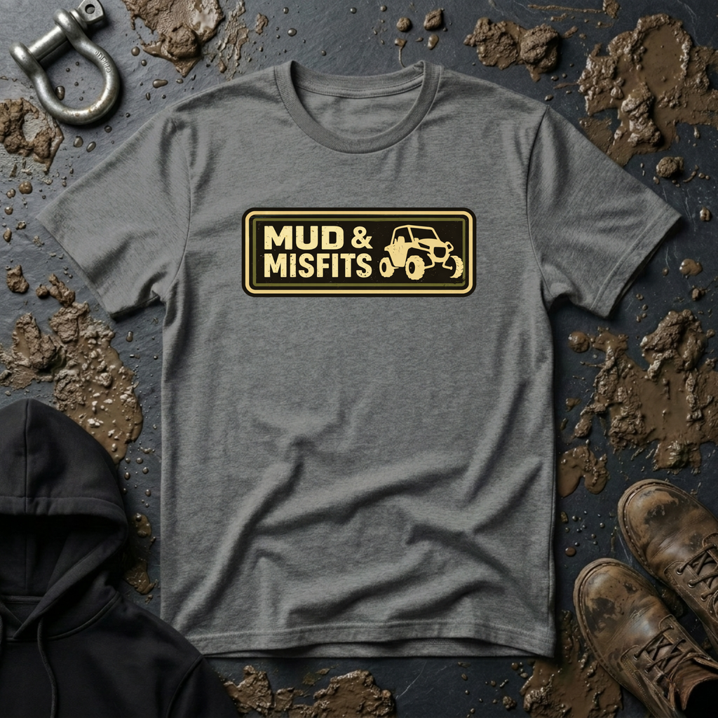 Mud & Misfits Dark Horizontal Patch T-shirt