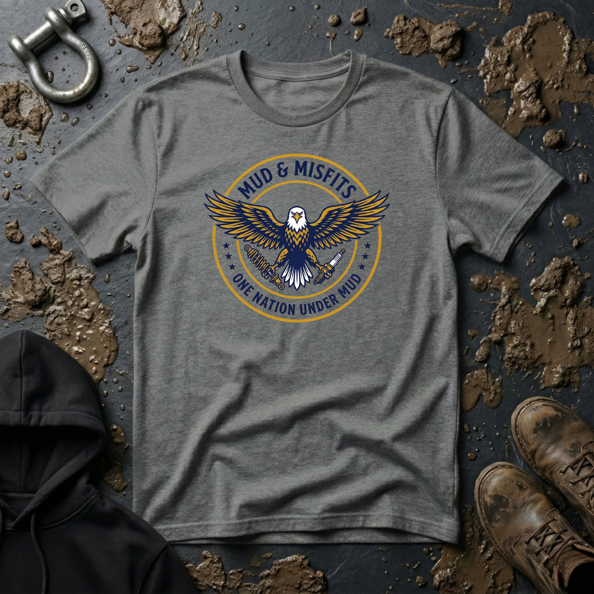 Mud & Misfits "One Nation Under Mud" Eagle T-shirt