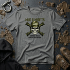 Mud & Misfits "Garage Built. American Driven." Military Skull T-shirt