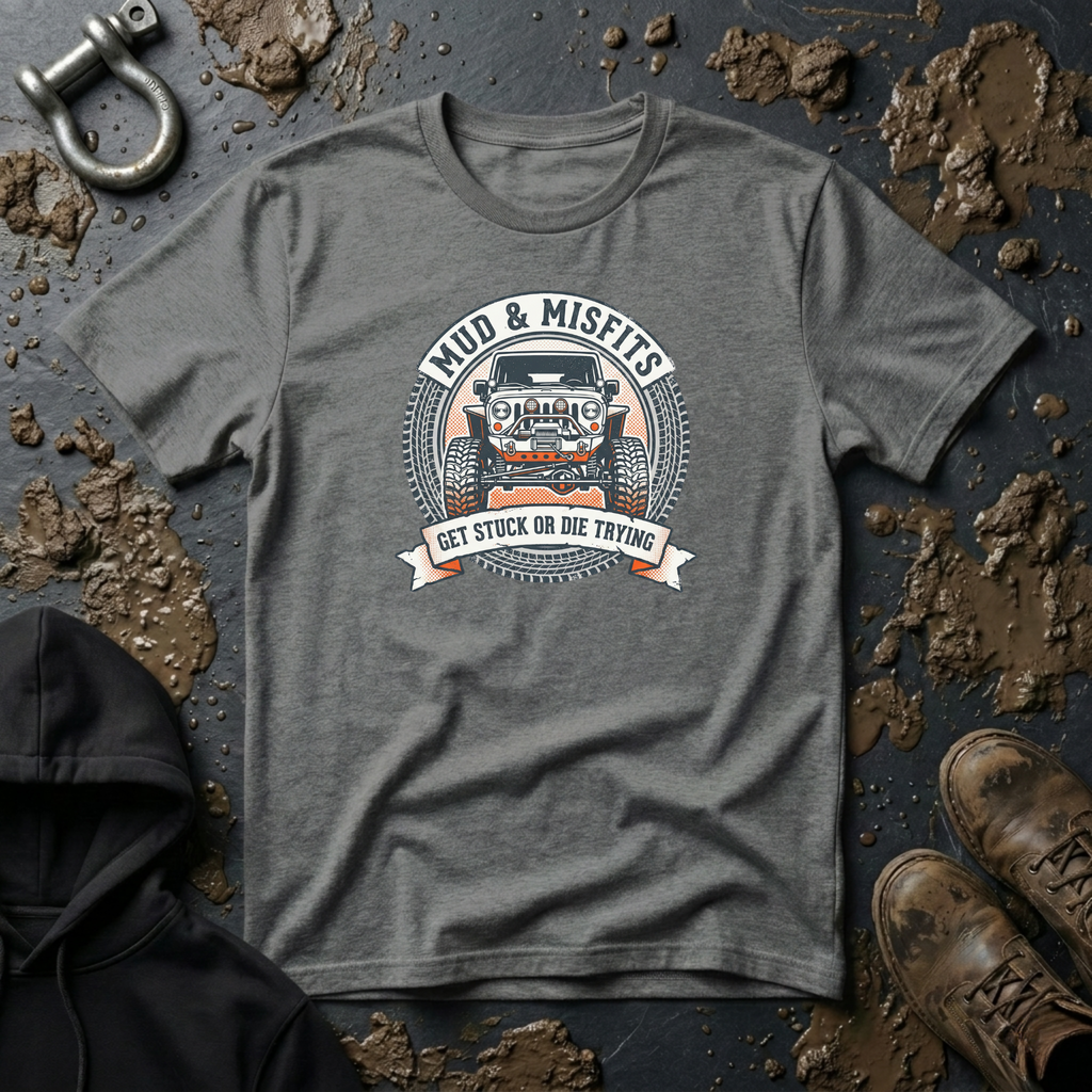 Mud & Misfits "Get Stuck Or Die Trying" 4X4 T-shirt