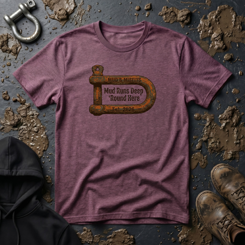 Mud & Misfits "Mud Runs Deep 'Round Here" Shackle T-shirt