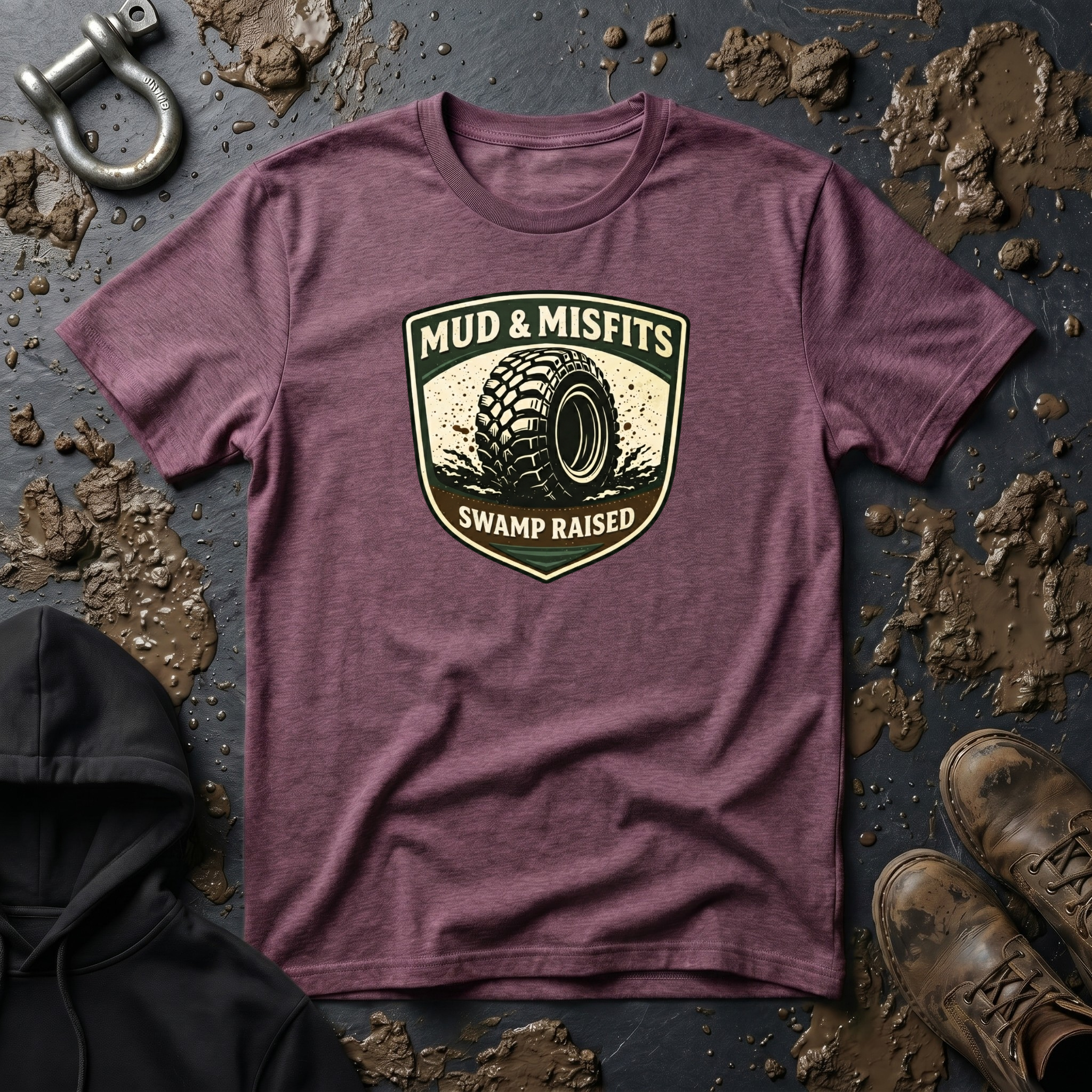 Mud & Misfits "Swamp Raised" Shield T-shirt