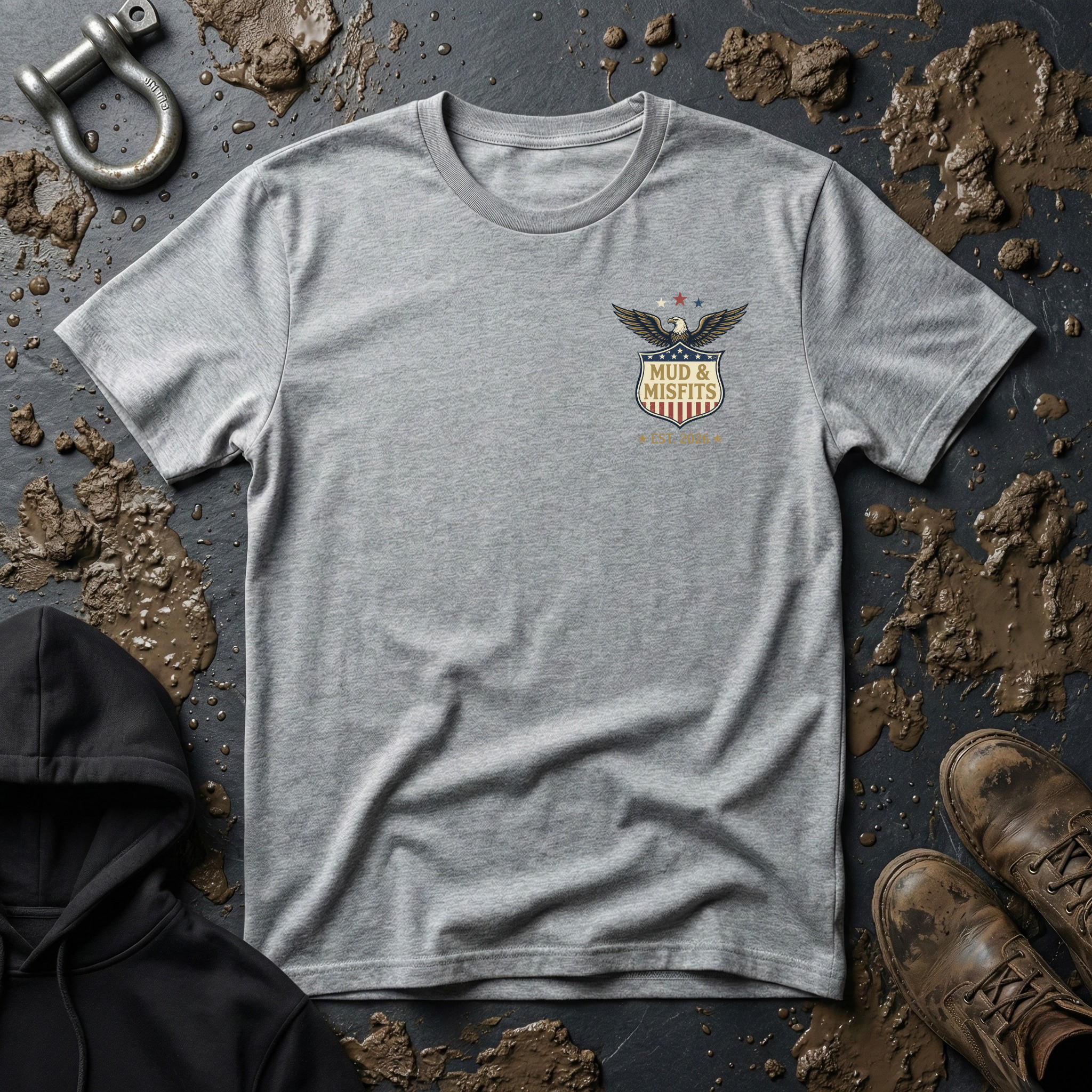 Mud & Misfits "USA 250th Birthday - Freedom Fueled By Mud" T-shirt