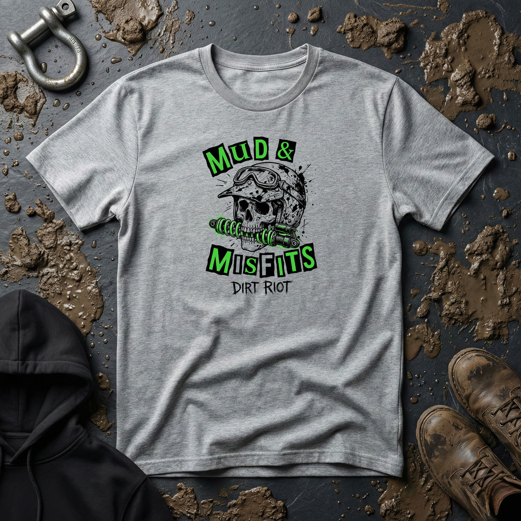 Mud & Misfits "Dirt Riot" Skull T-shirt