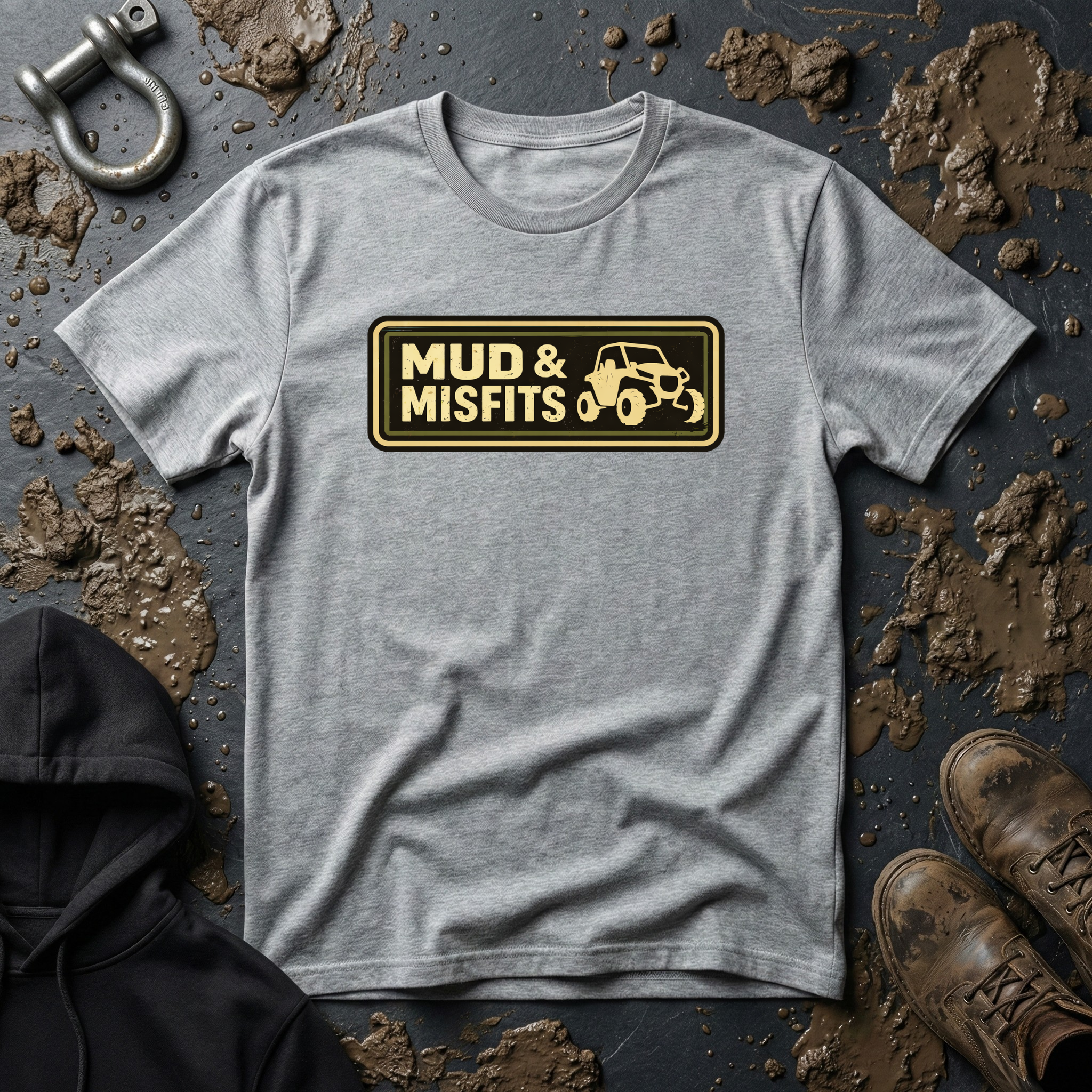 Mud & Misfits Dark Horizontal Patch T-shirt