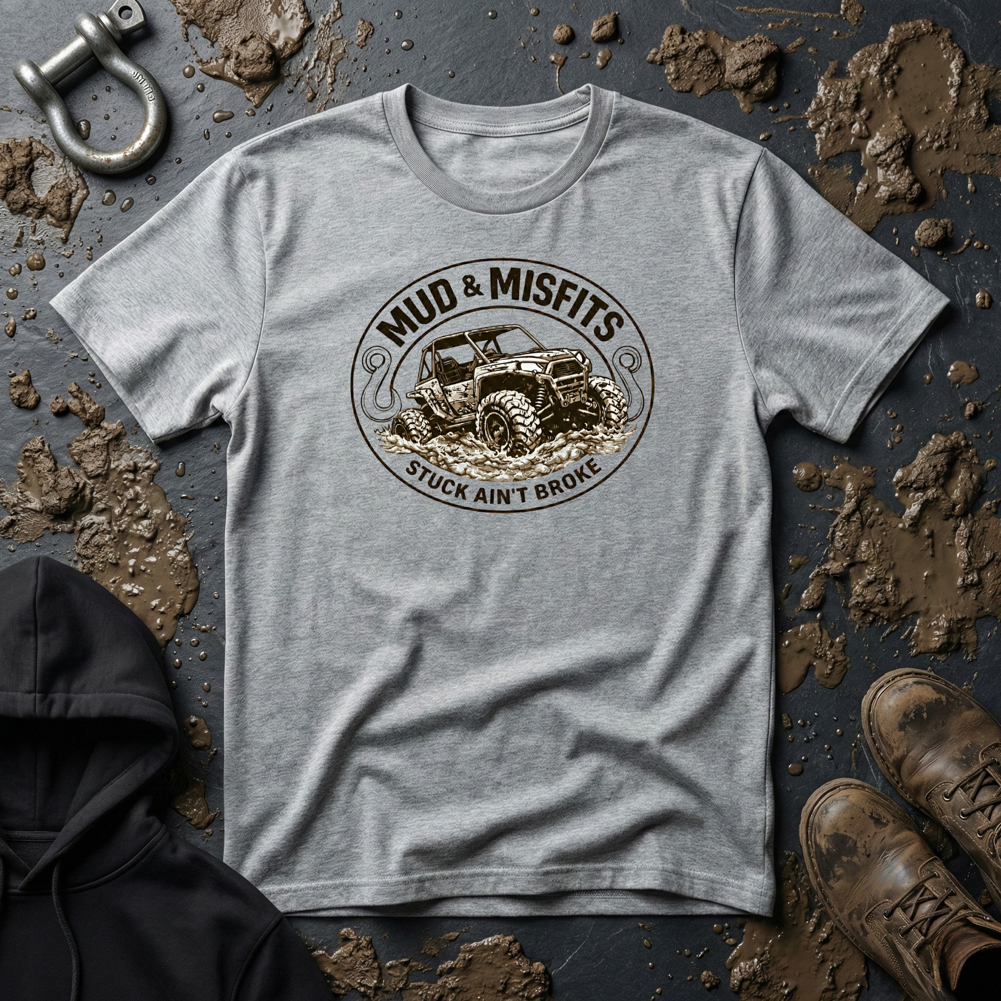 Mud & Misfits UTV "Stuck Ain't Broke" T-shirt