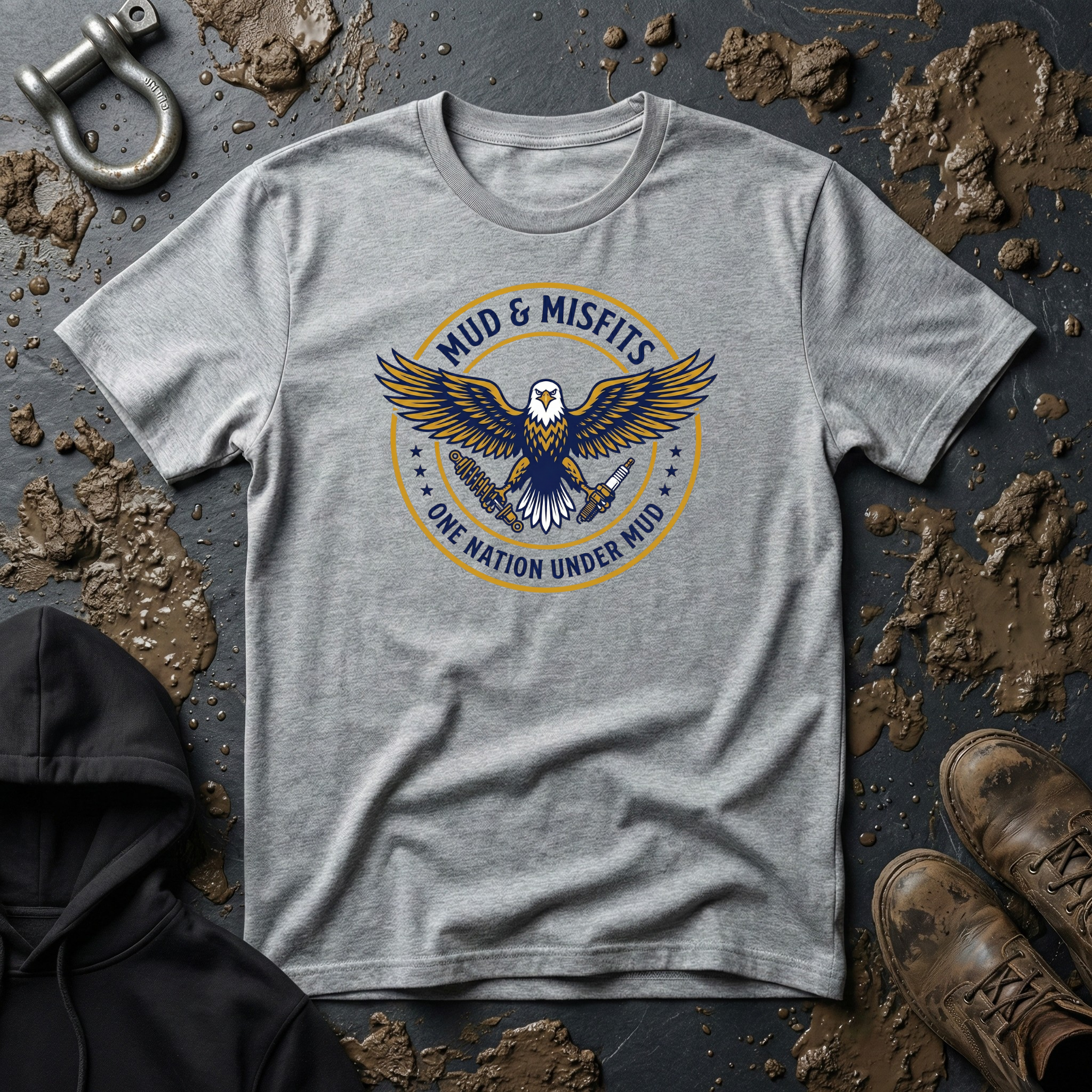 Mud & Misfits "One Nation Under Mud" Eagle T-shirt