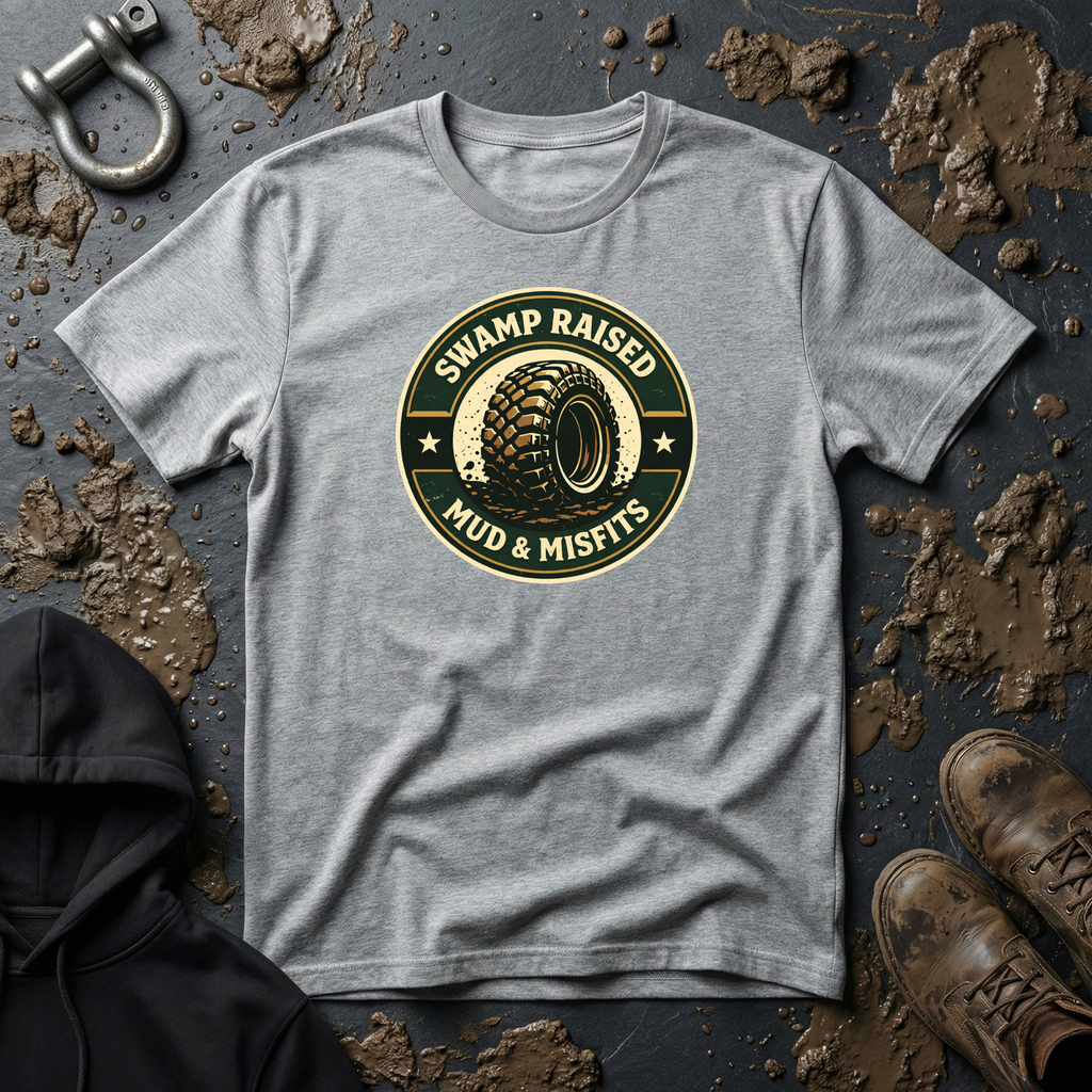 Mud & Misfits "Swamp Raised" Circle Badge T-shirt
