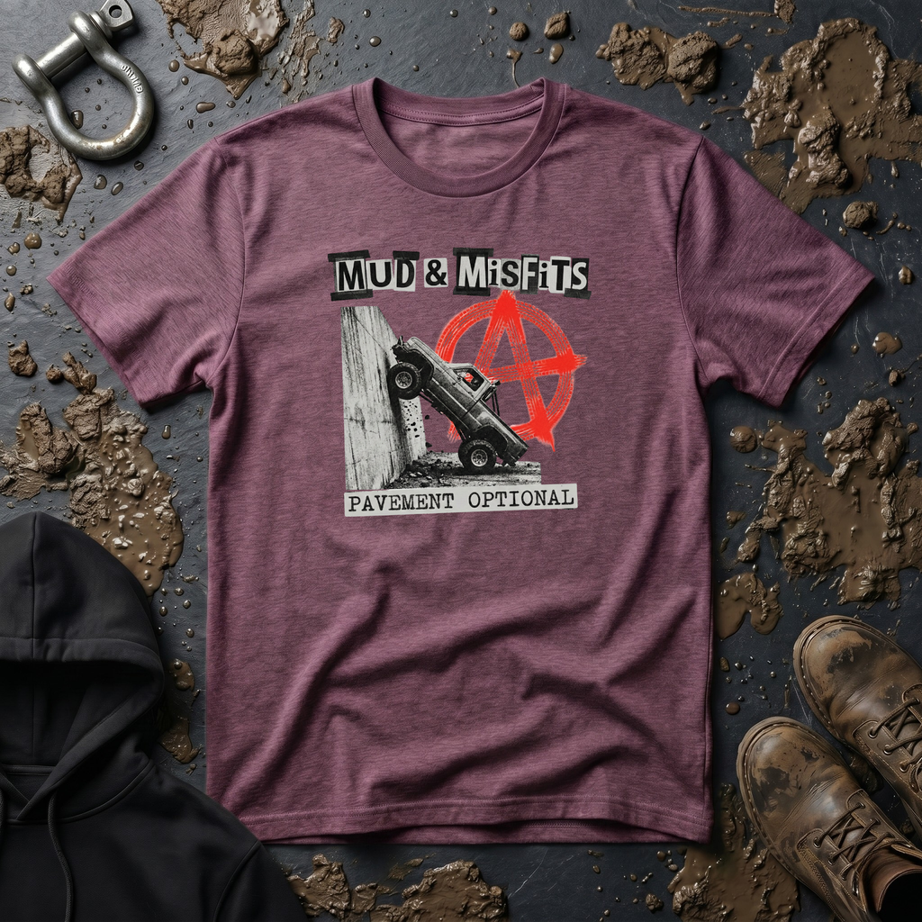 Mud & Misfits "Pavement Optional" Anarchy T-shirt
