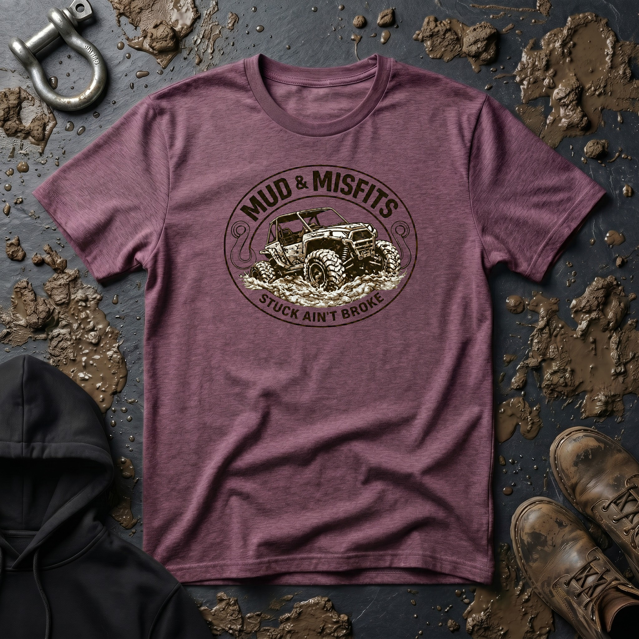 Mud & Misfits UTV "Stuck Ain't Broke" T-shirt